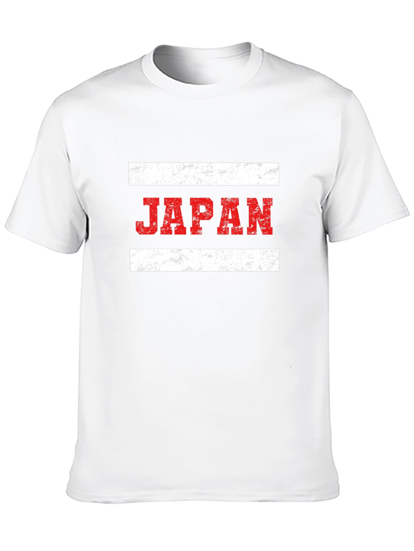 Japan Flag Graphic Tee - Distressed Print