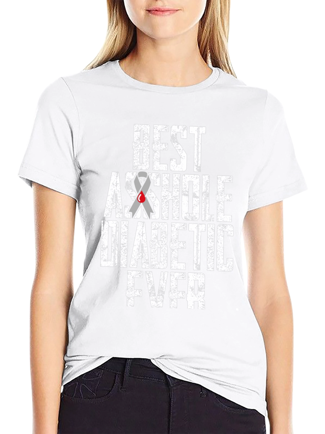 Best Asshole Diabetic Ever Graphic T-Shirt