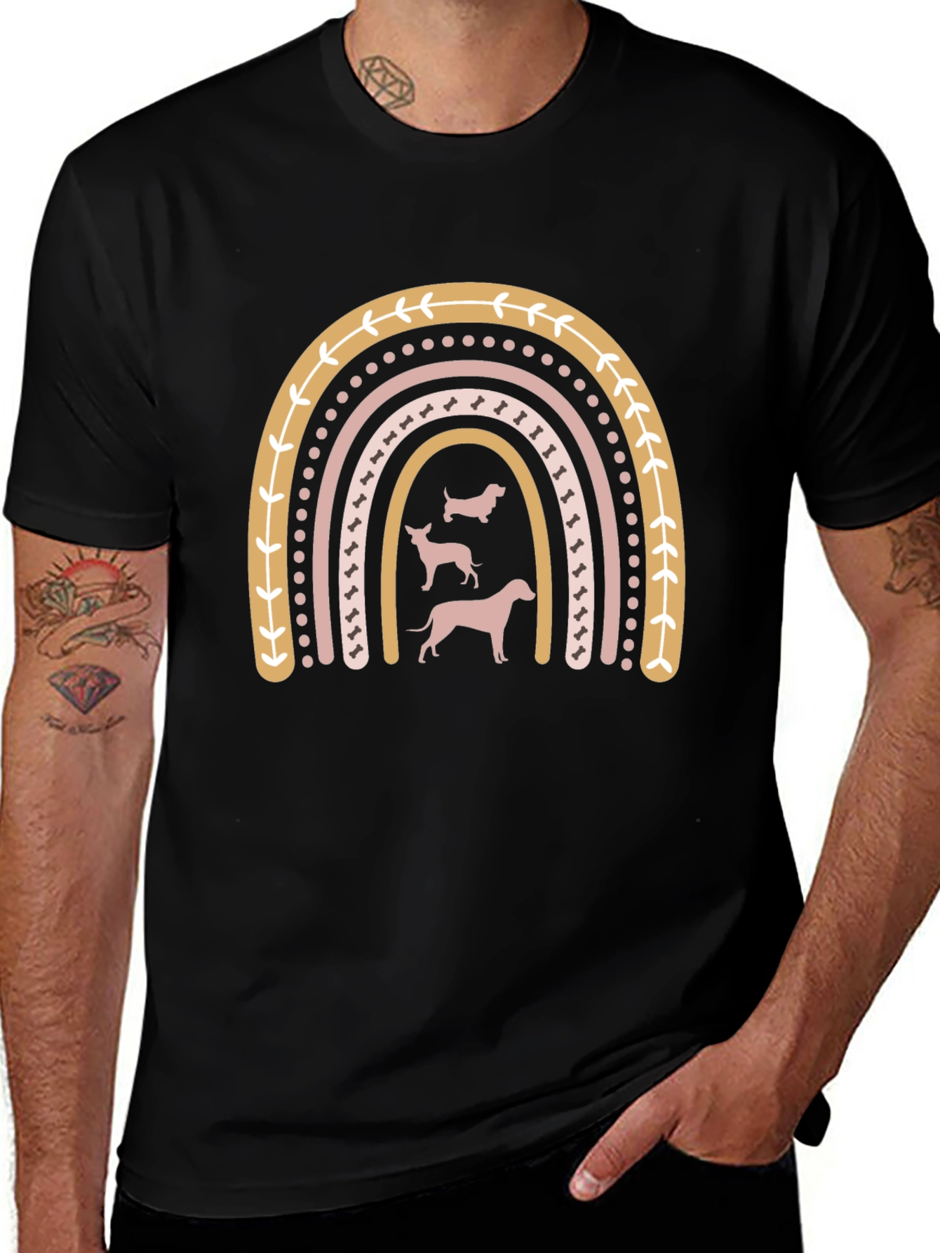 Dog Lover Rainbow T-Shirt