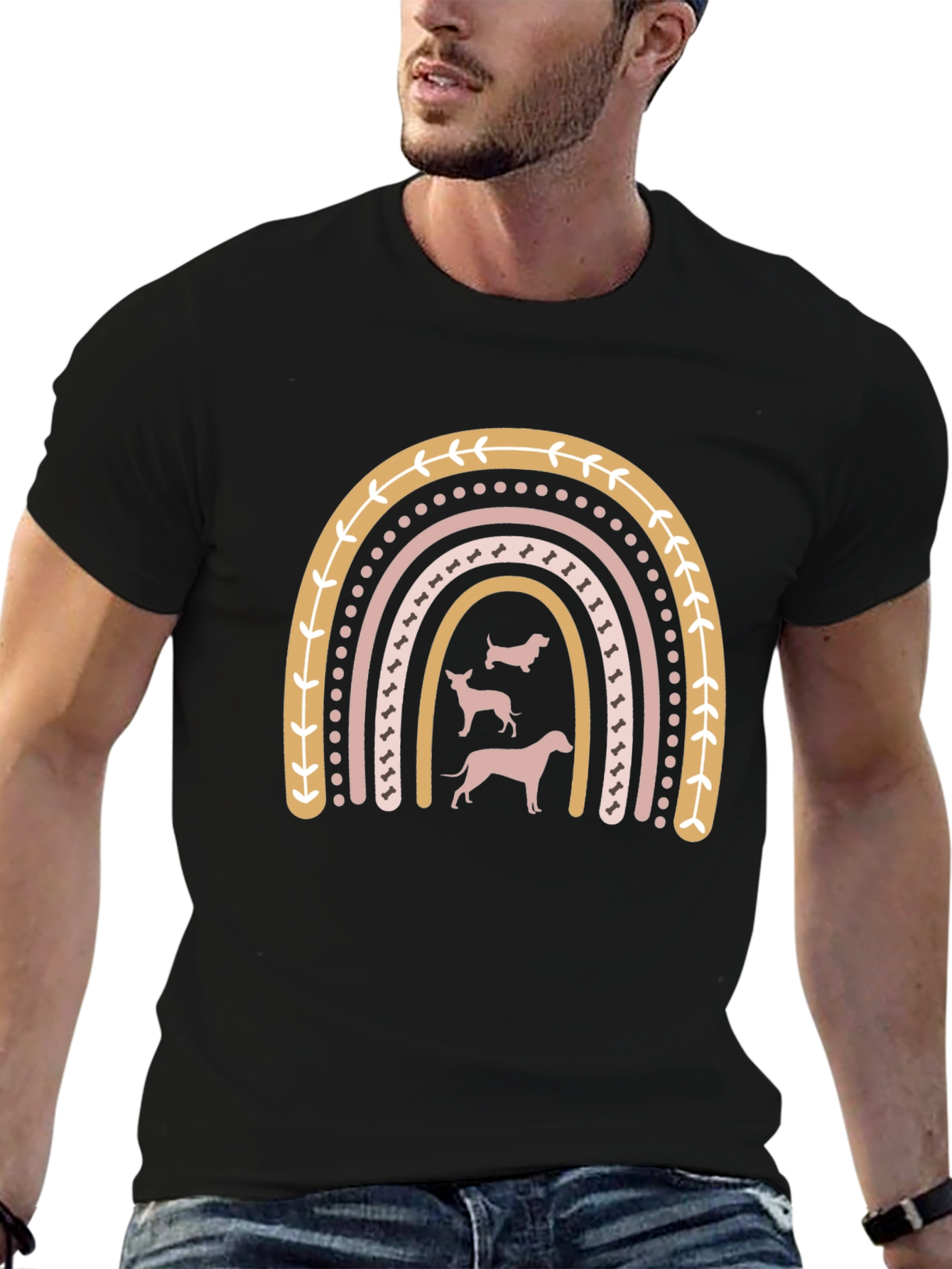 Dog Lover Rainbow T-Shirt