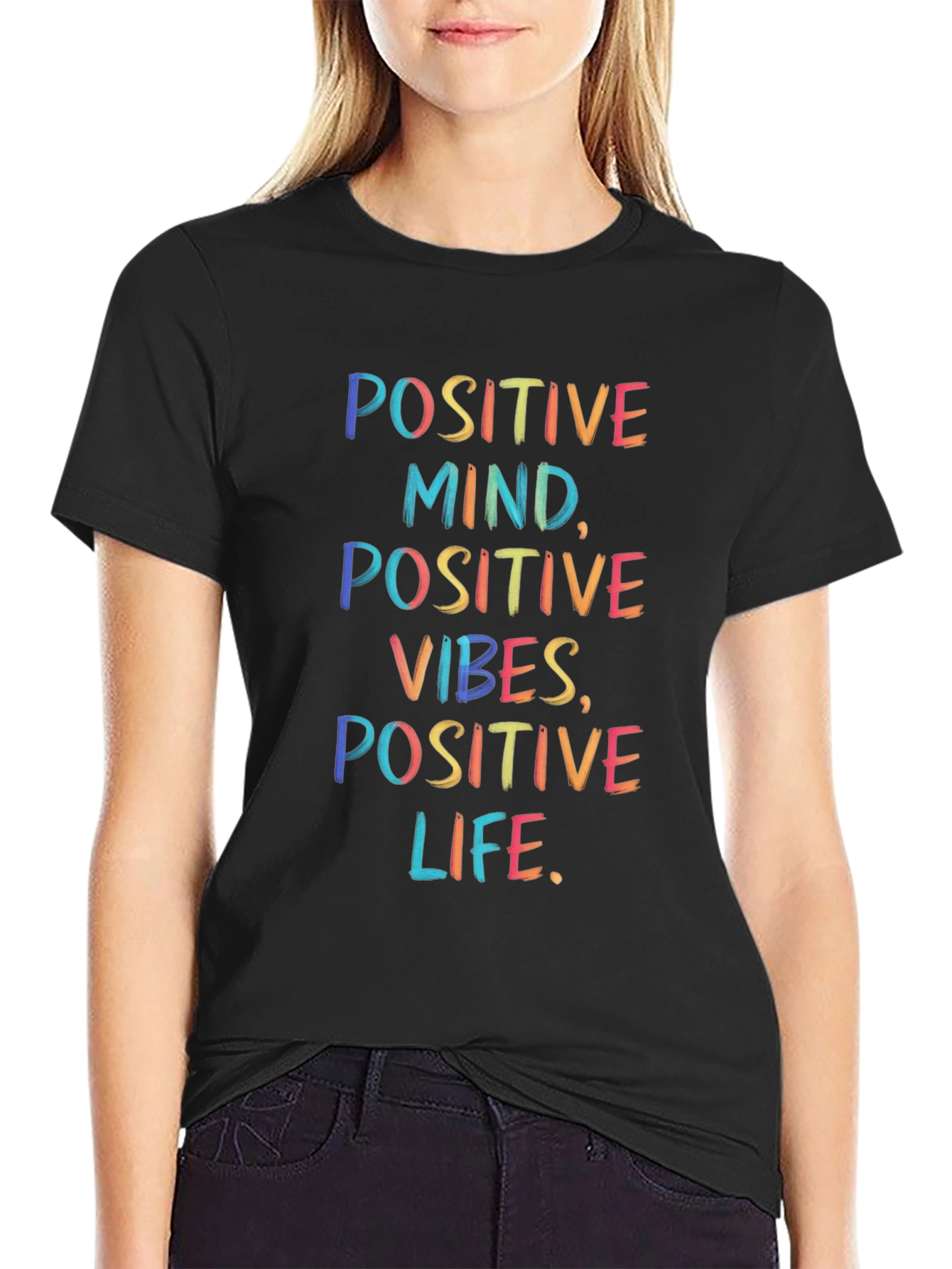 Positive Vibes Graphic Tee - Inspirational T-Shirt