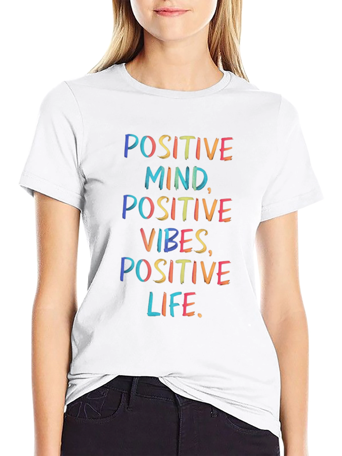 Positive Vibes Graphic Tee - Inspirational T-Shirt