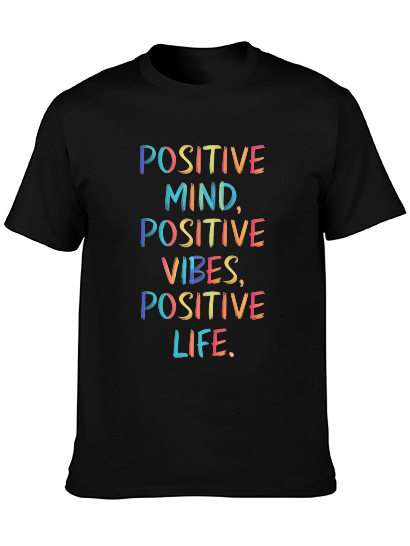 Positive Vibes Graphic Tee - Inspirational T-Shirt