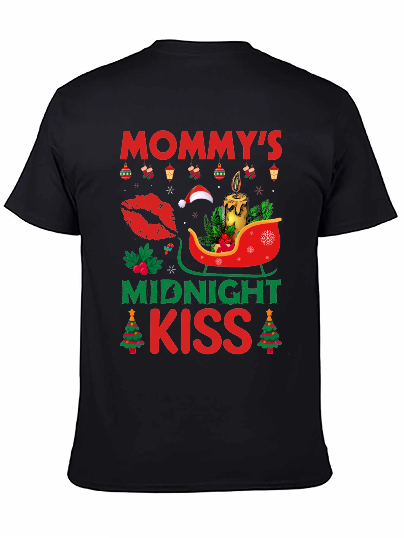 Mommys Midnight Kiss Christmas T-Shirt