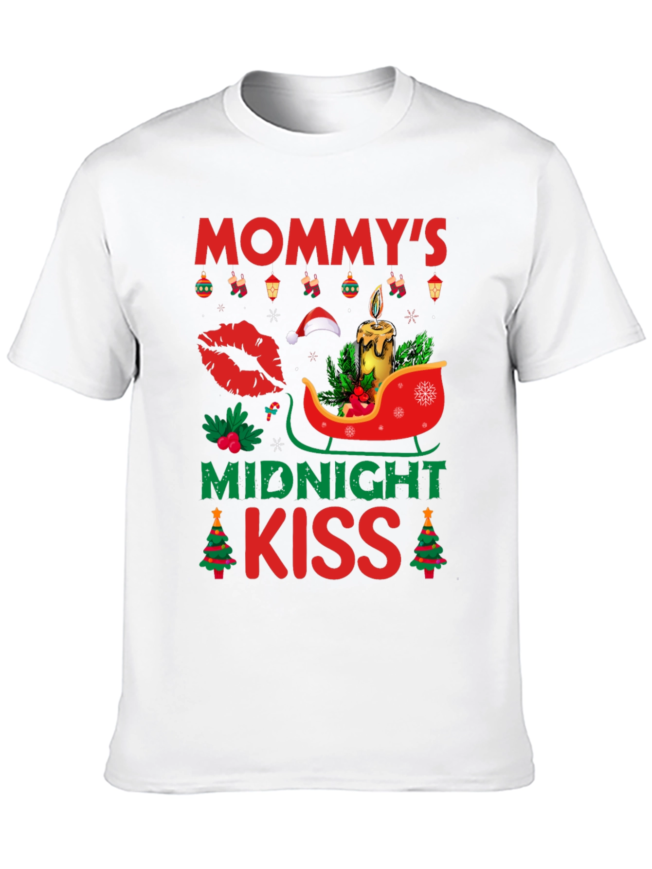 Mommys Midnight Kiss Christmas T-Shirt