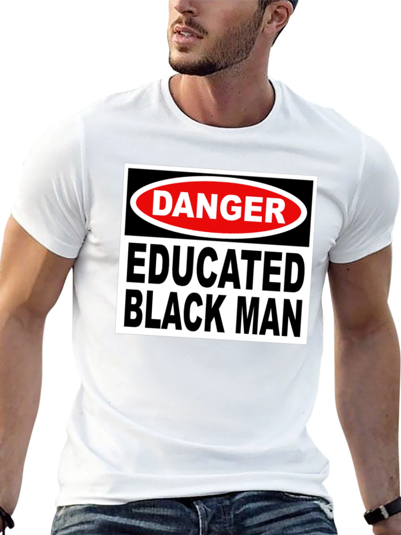 Danger Educated Black Man T-Shirt