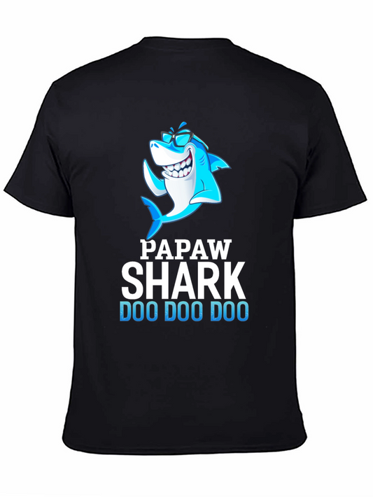 Papaw Shark T-Shirt - Doo Doo Doo Fathers Day Tee