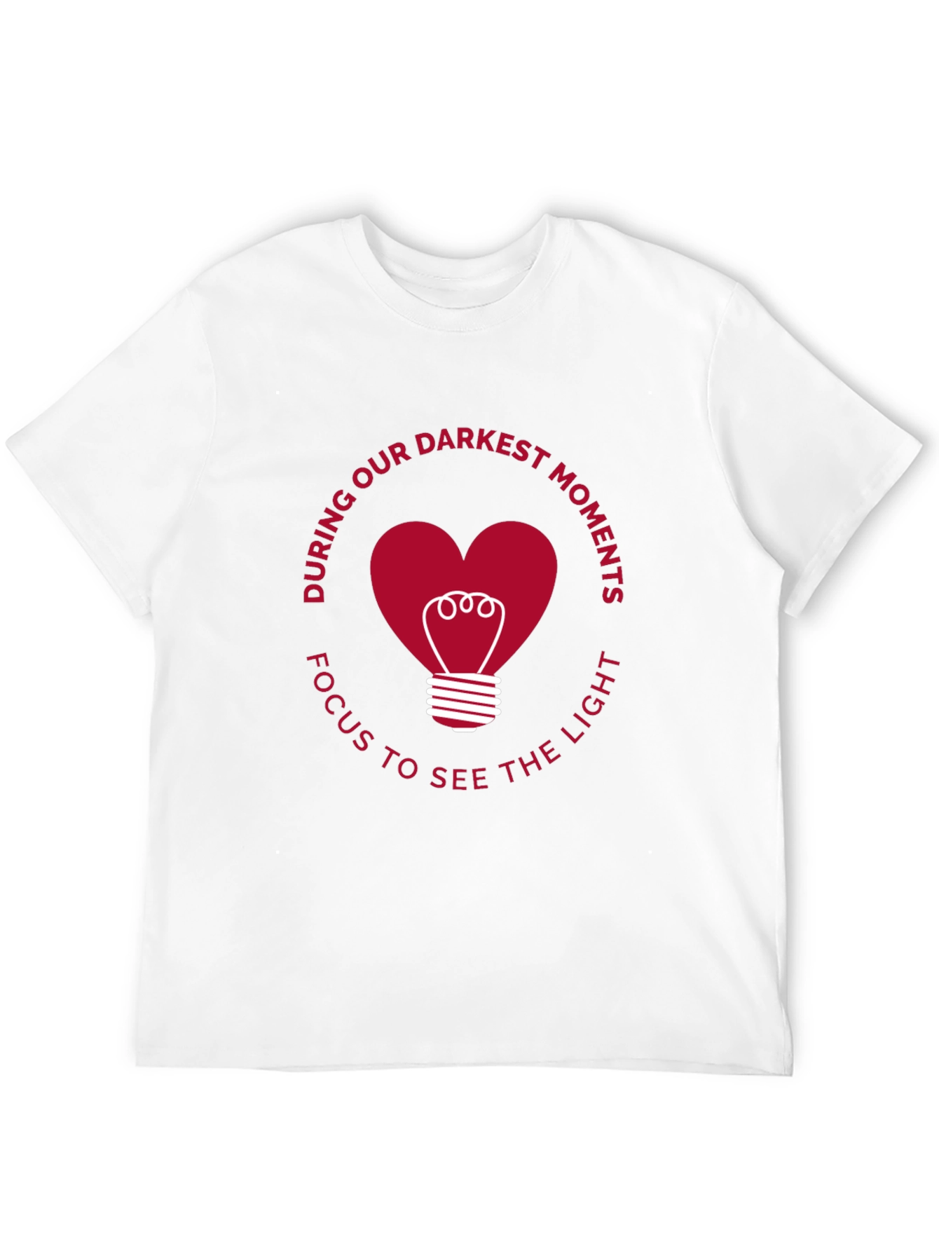 Inspirational Heart Lightbulb Graphic Tee