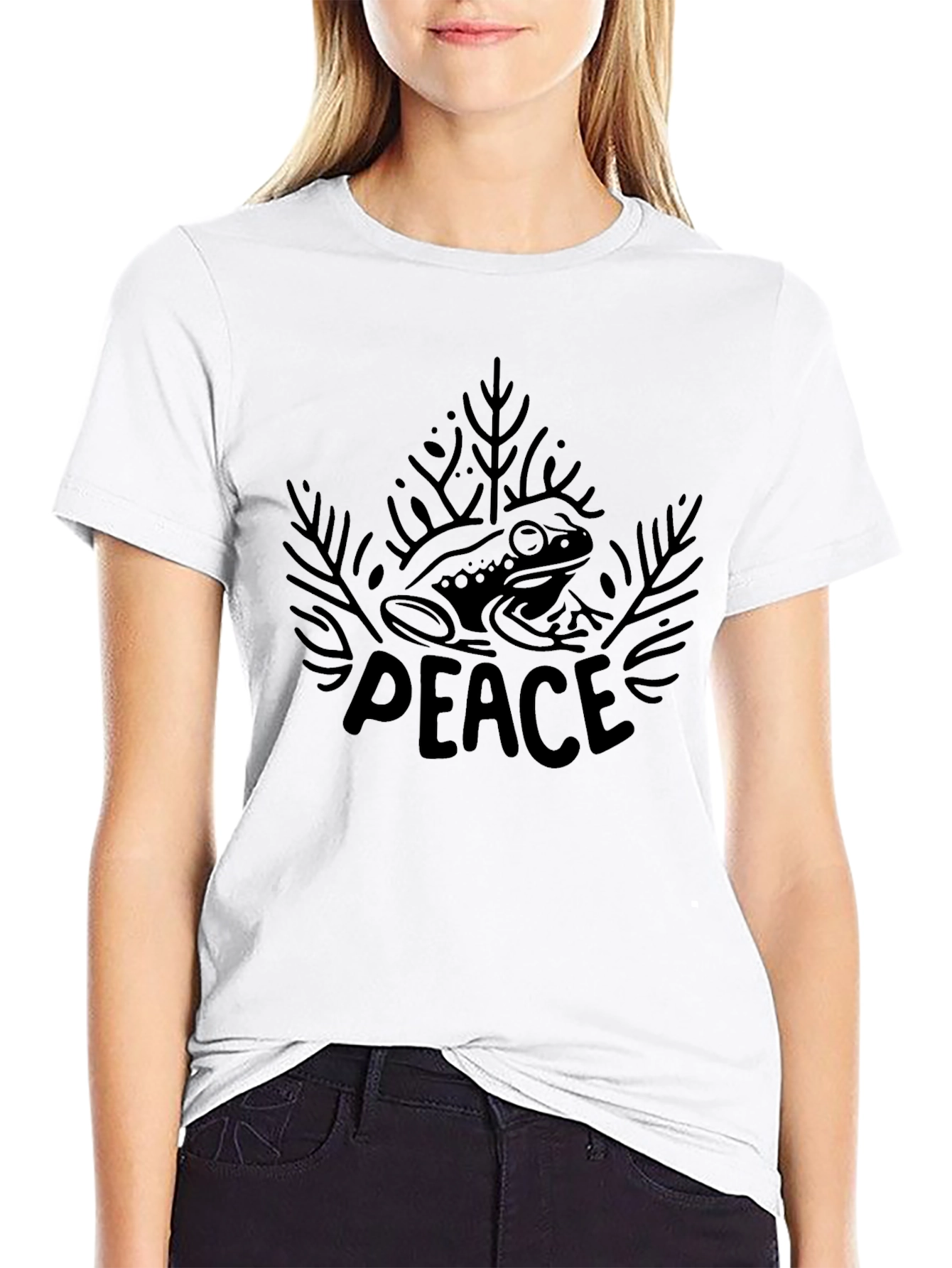 Frog Peace Graphic T-Shirt