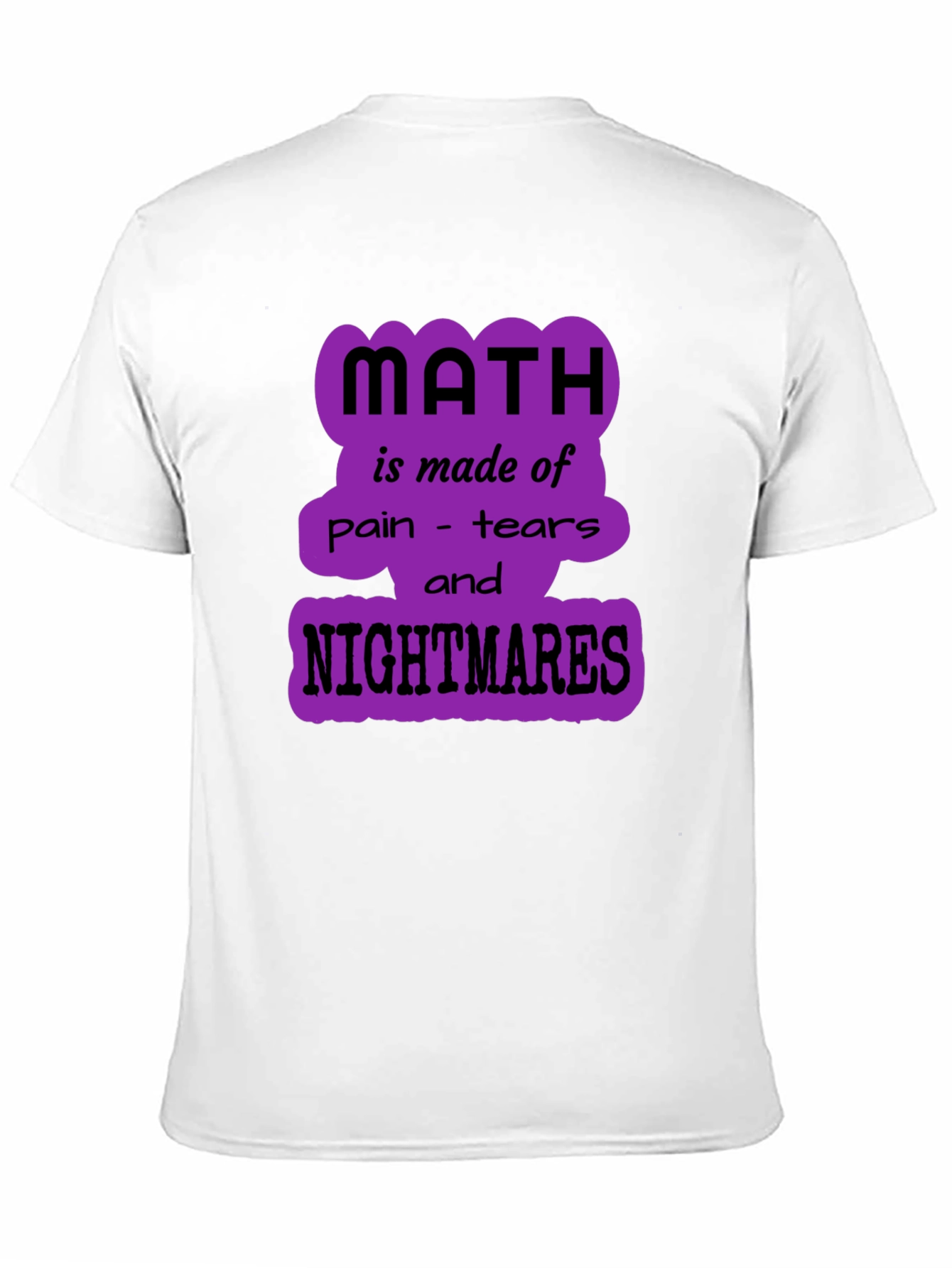 Math Nightmares Graphic Tee - Unisex Black T-Shirt