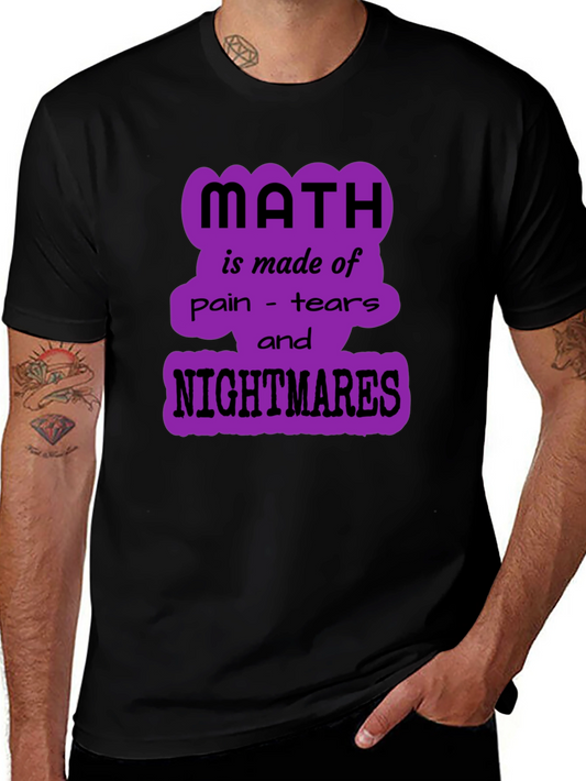 Math Nightmares Graphic Tee - Unisex Black T-Shirt