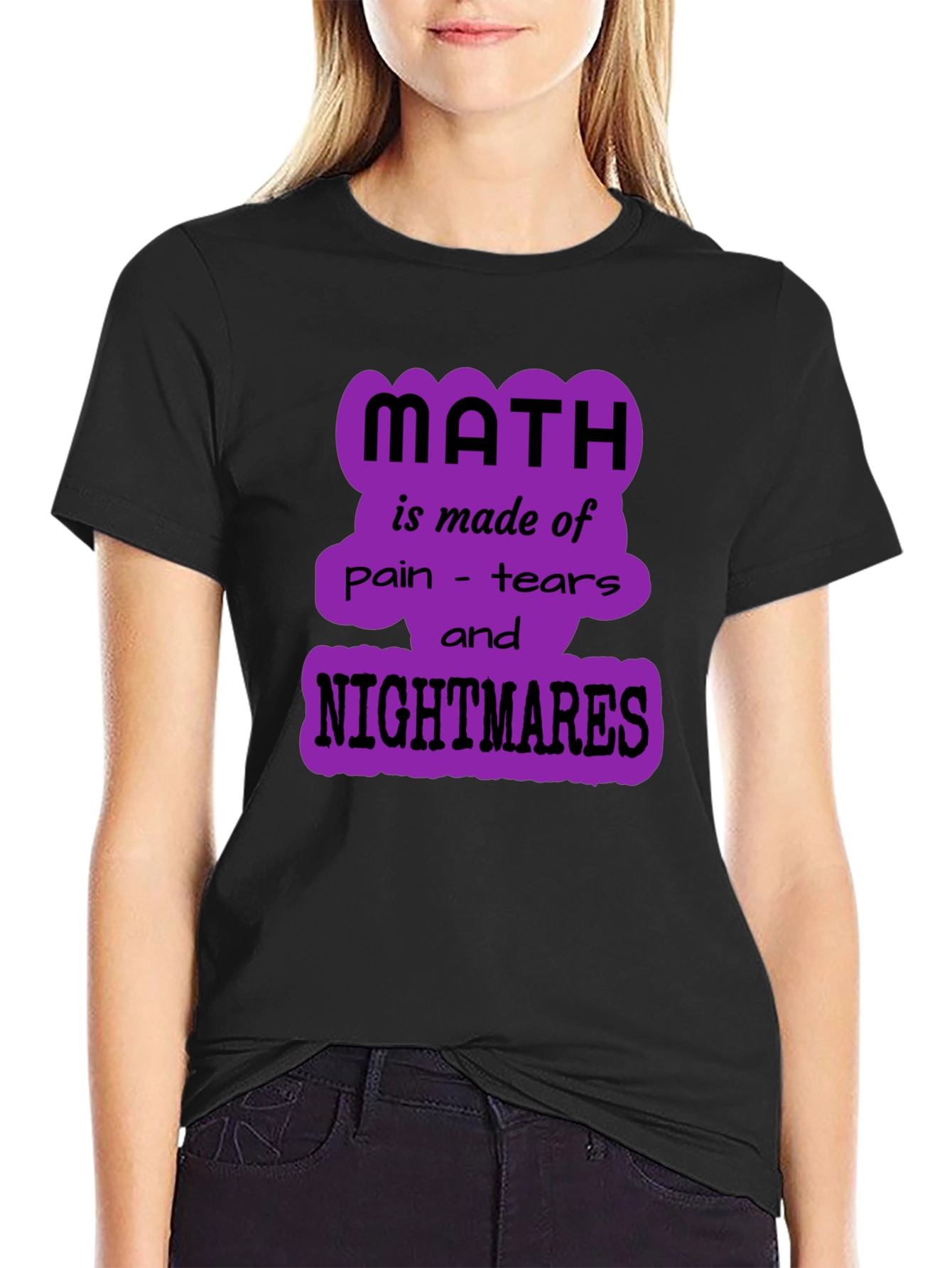 Math Nightmares Graphic Tee - Unisex Black T-Shirt
