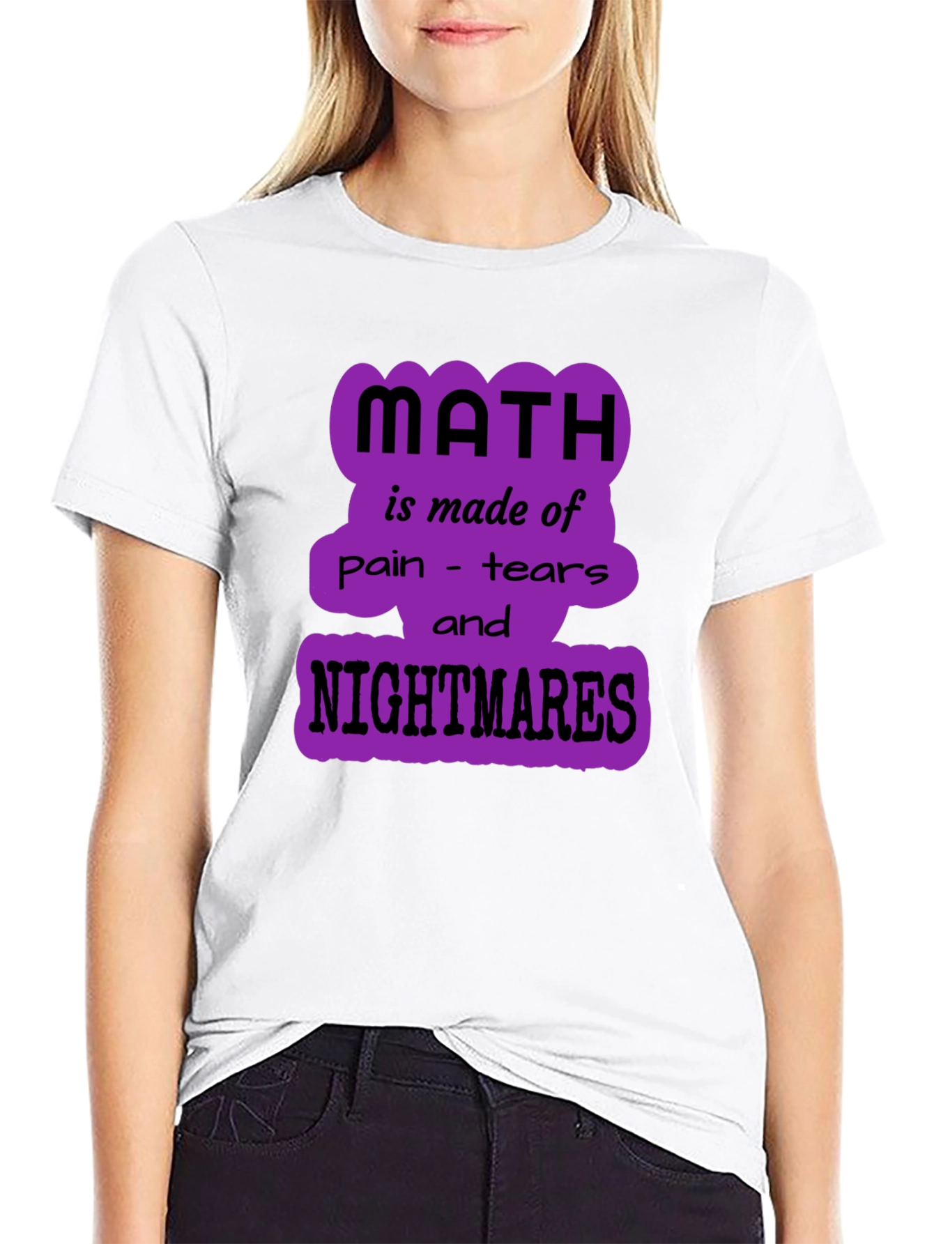 Math Nightmares Graphic Tee - Unisex Black T-Shirt