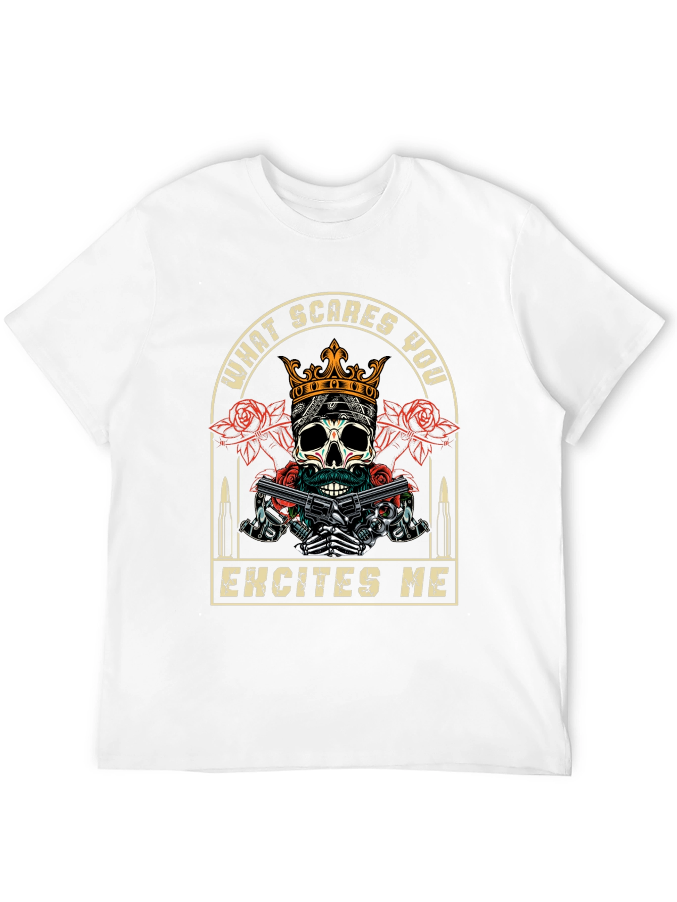 Skull & Guns Graphic T-Shirt - What Scares You