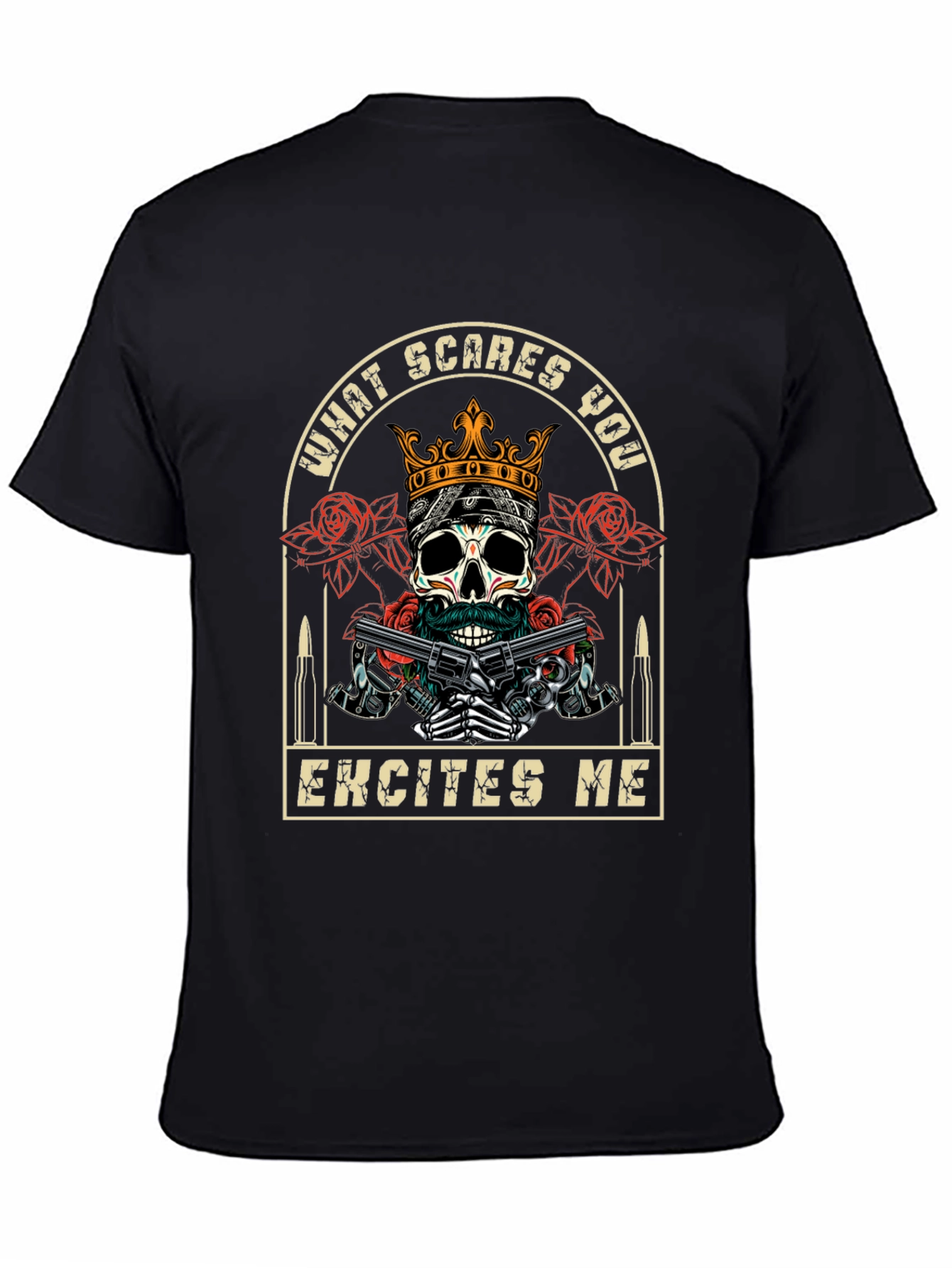 Skull & Guns Graphic T-Shirt - What Scares You