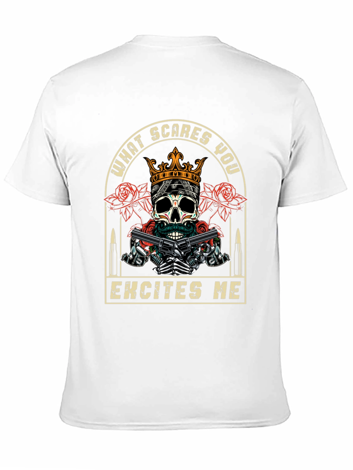 Skull & Guns Graphic T-Shirt - What Scares You