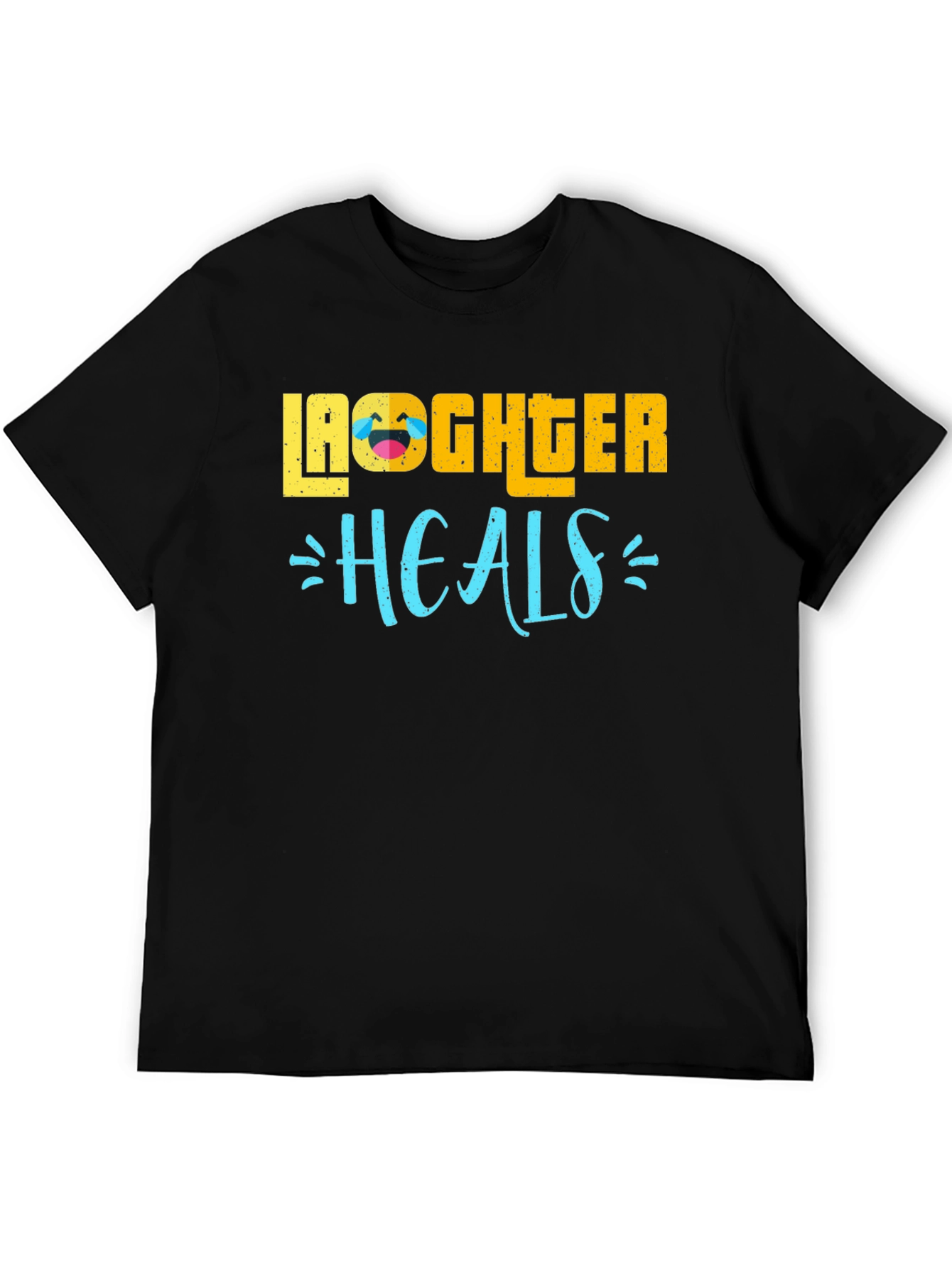 Laughter Heals Graphic T-Shirt - Black