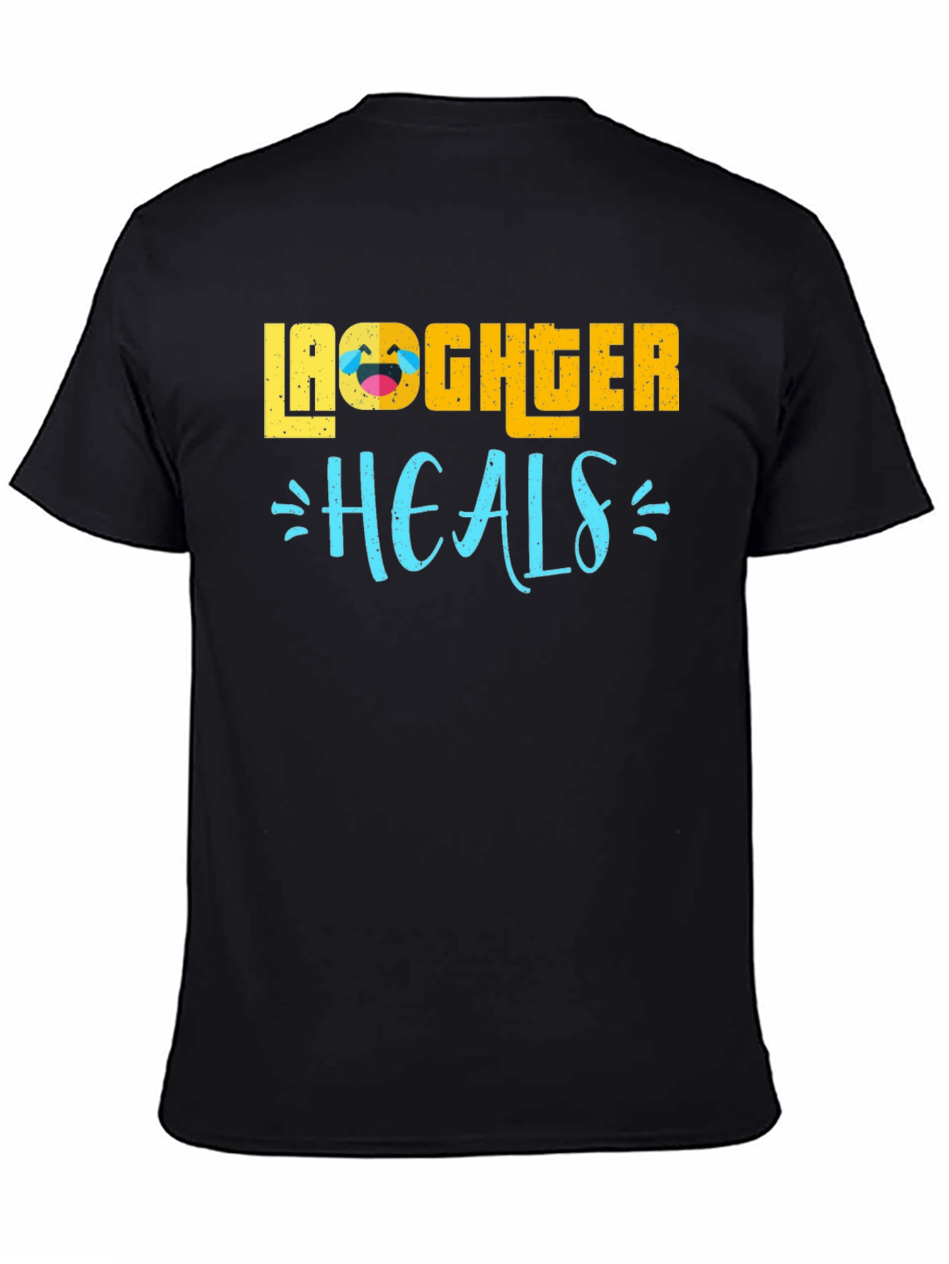 Laughter Heals Graphic T-Shirt - Black