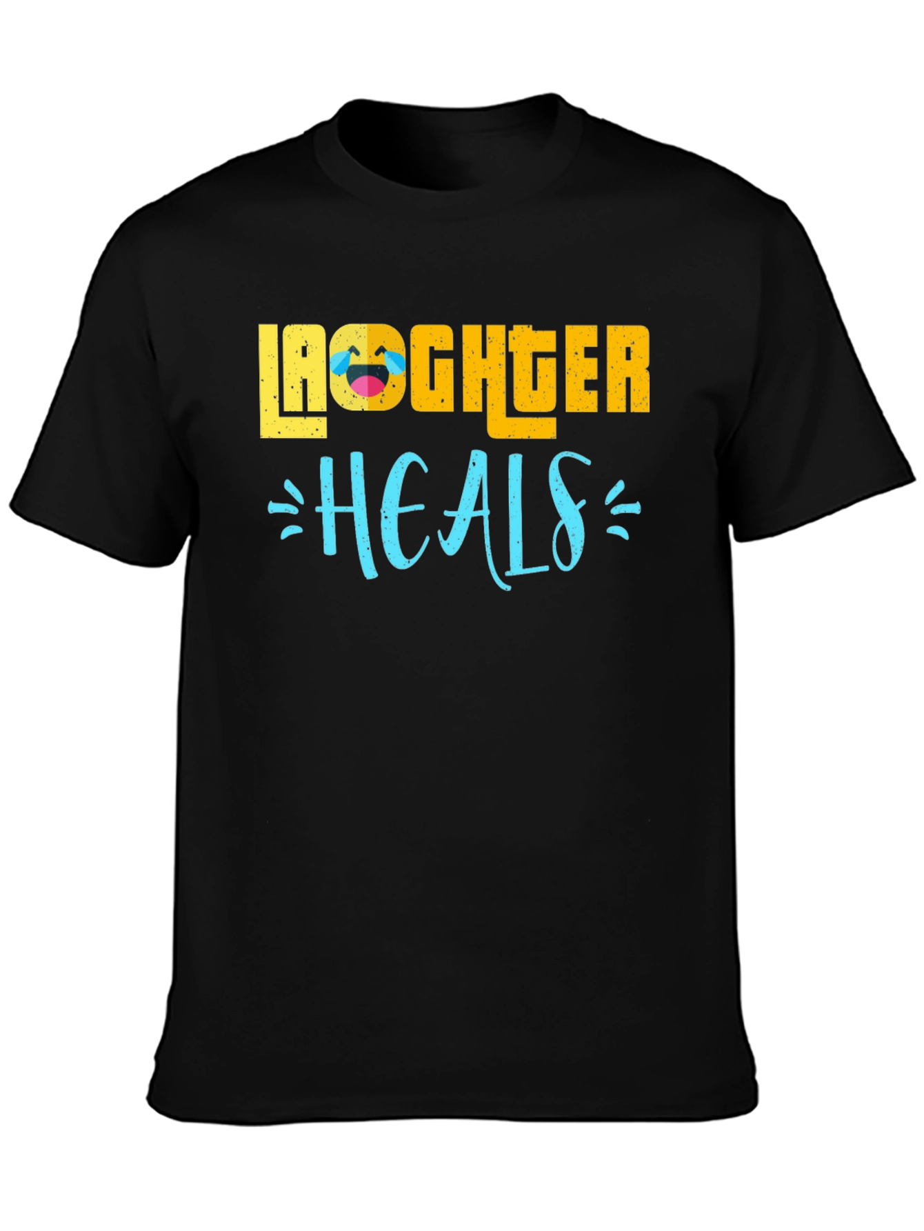 Laughter Heals Graphic T-Shirt - Black