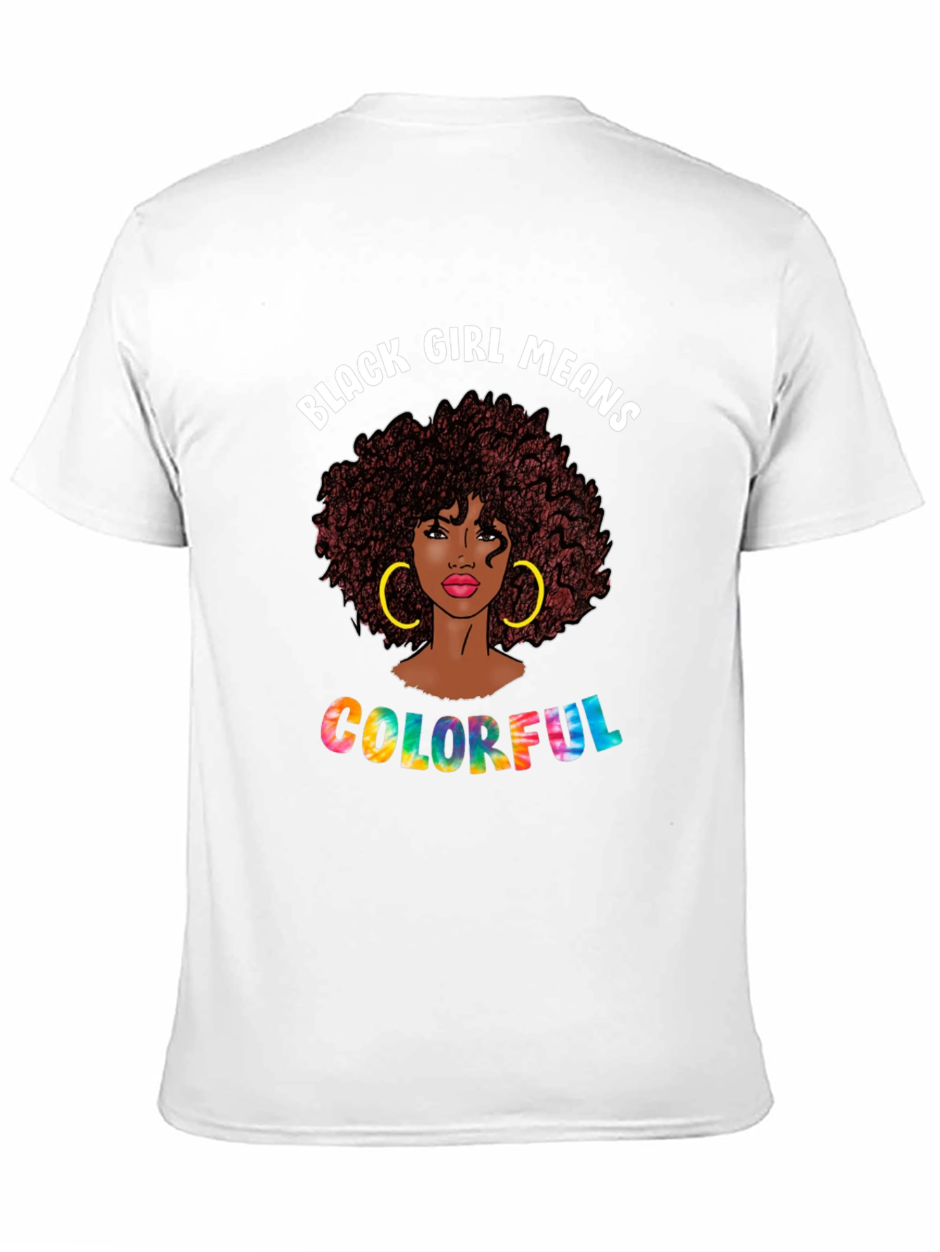 Black Girl Colorful T-Shirt
