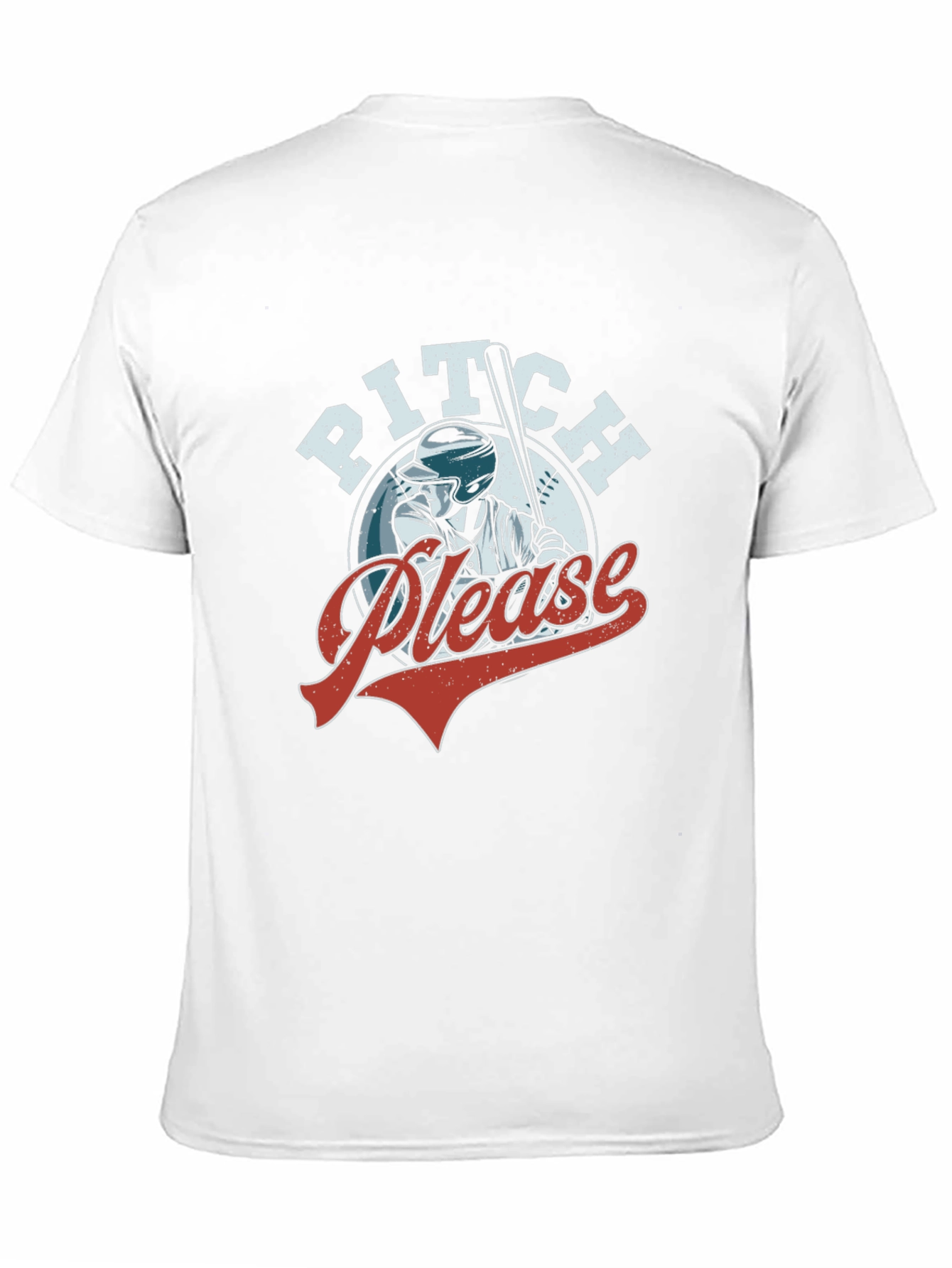 Pitch Please Baseball Graphic T-Shirt - Black