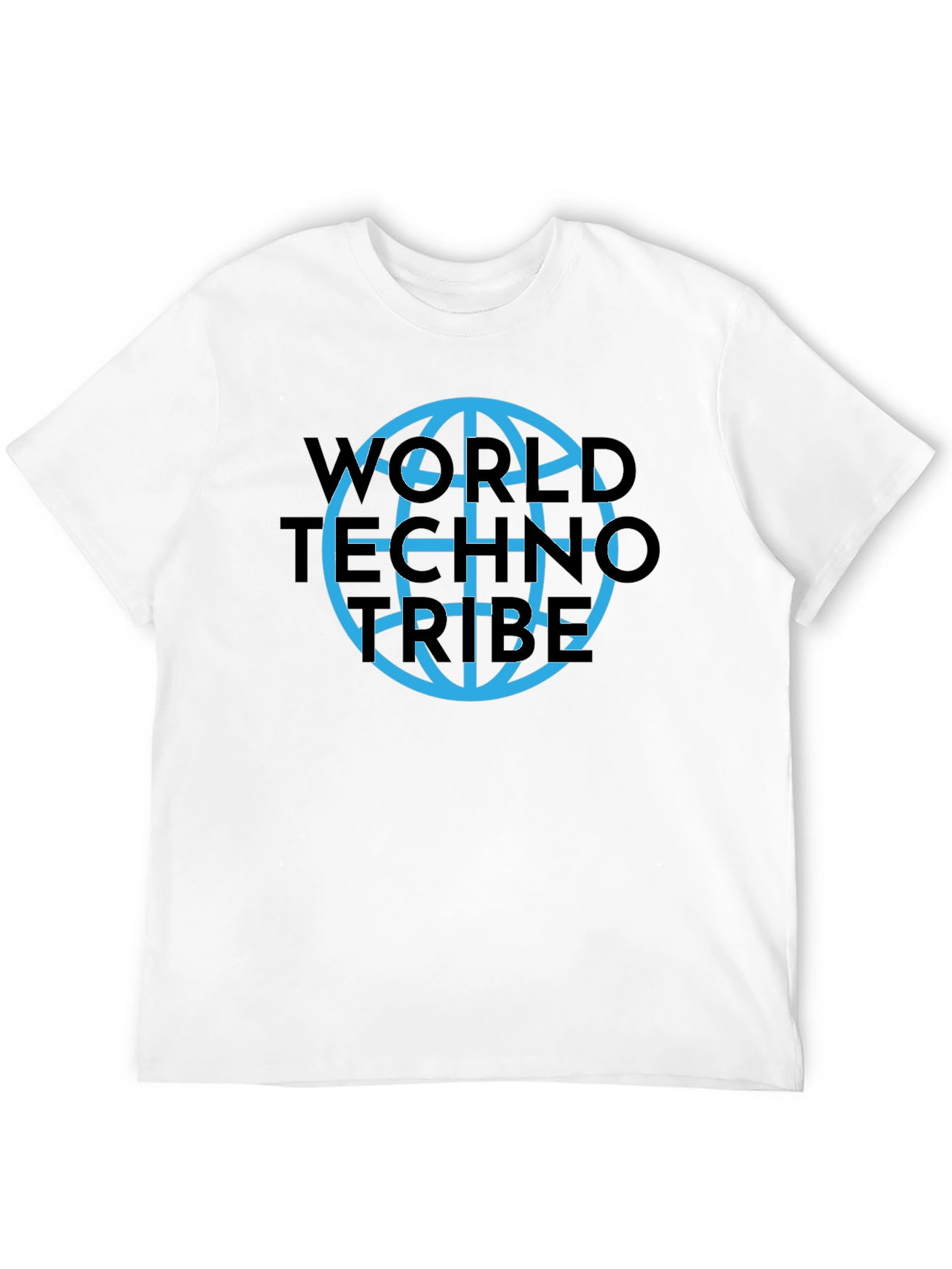 World Techno Tribe Black Graphic T-Shirt