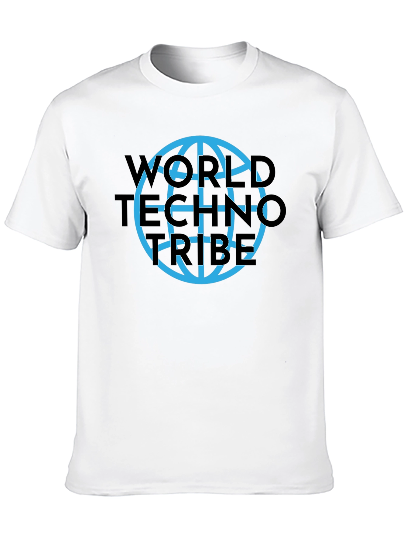 World Techno Tribe Black Graphic T-Shirt