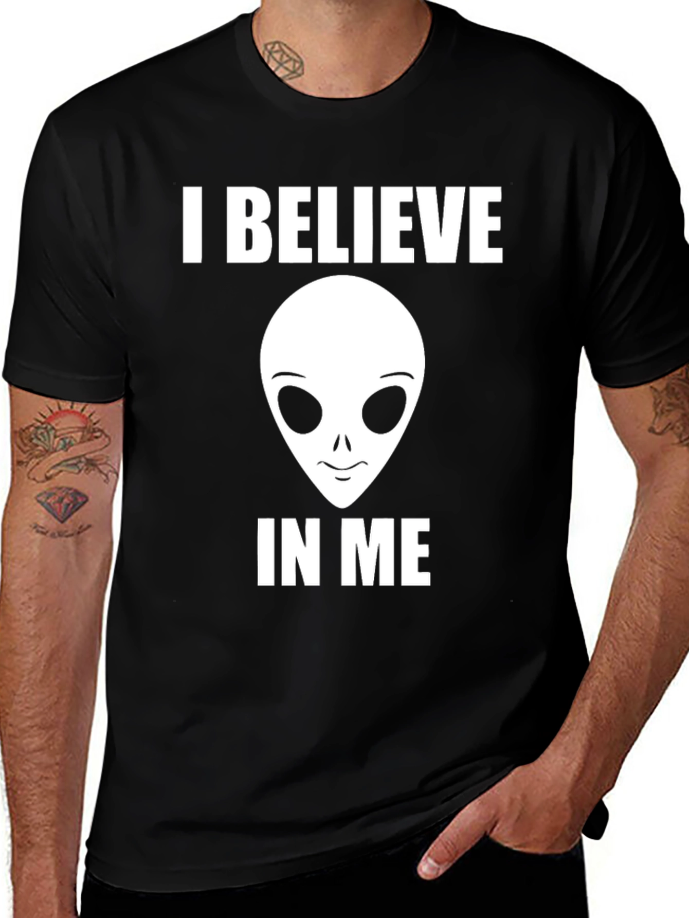I Believe in Me Alien T-Shirt