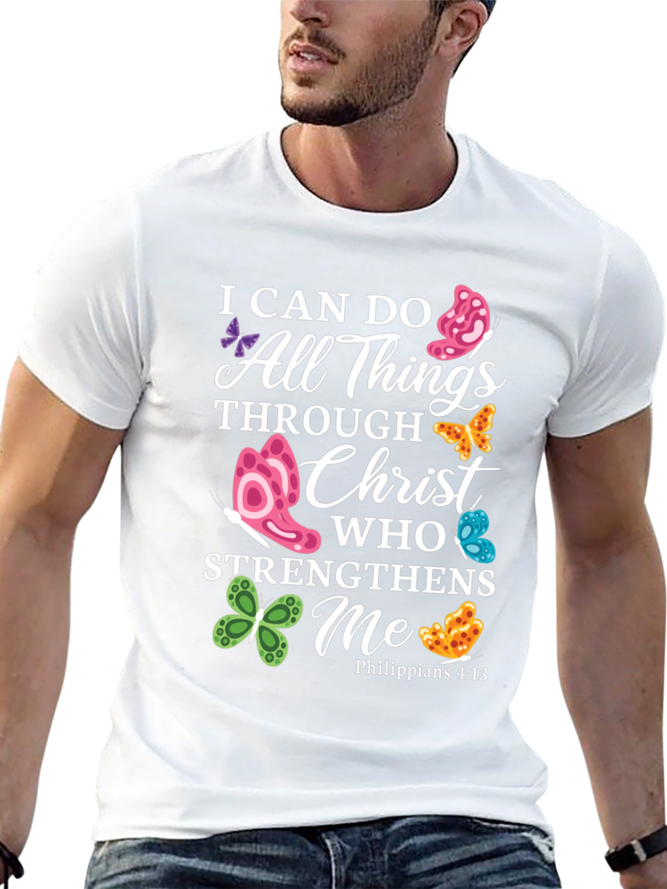 I Can Do All Things Through Christ Butterfly T-Shirt
