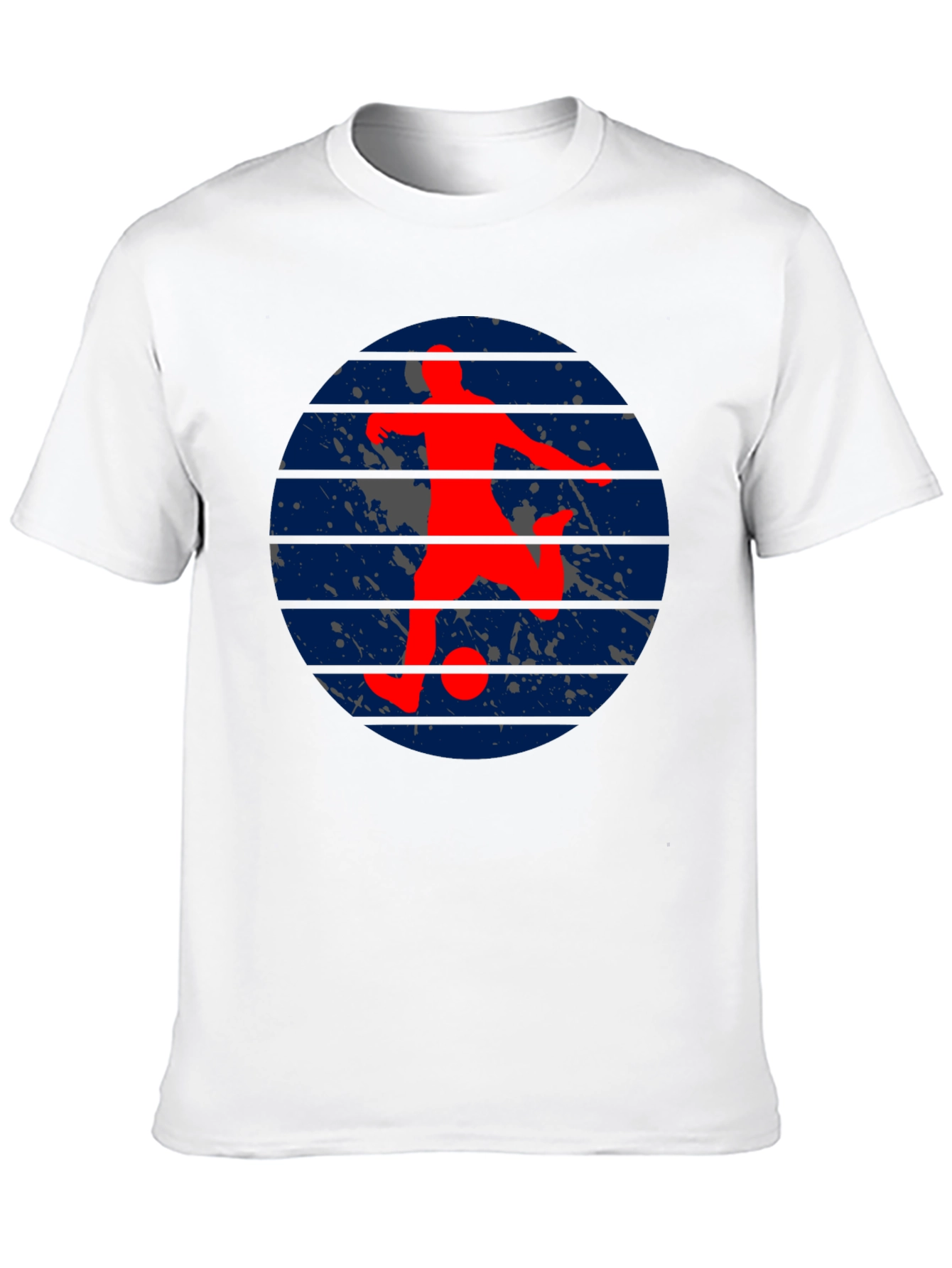 Soccer Player Graphic Tee - Retro Style