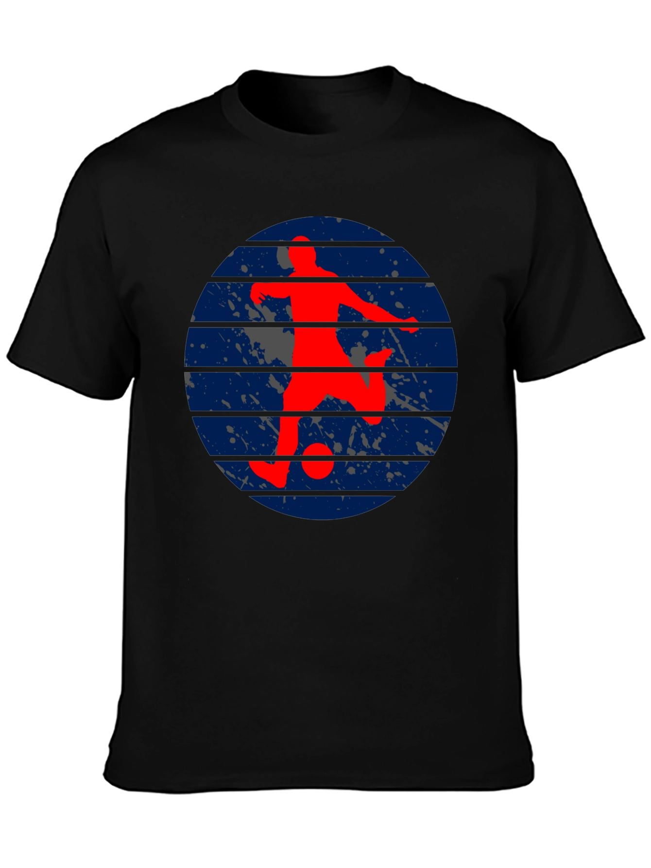 Soccer Player Graphic Tee - Retro Style