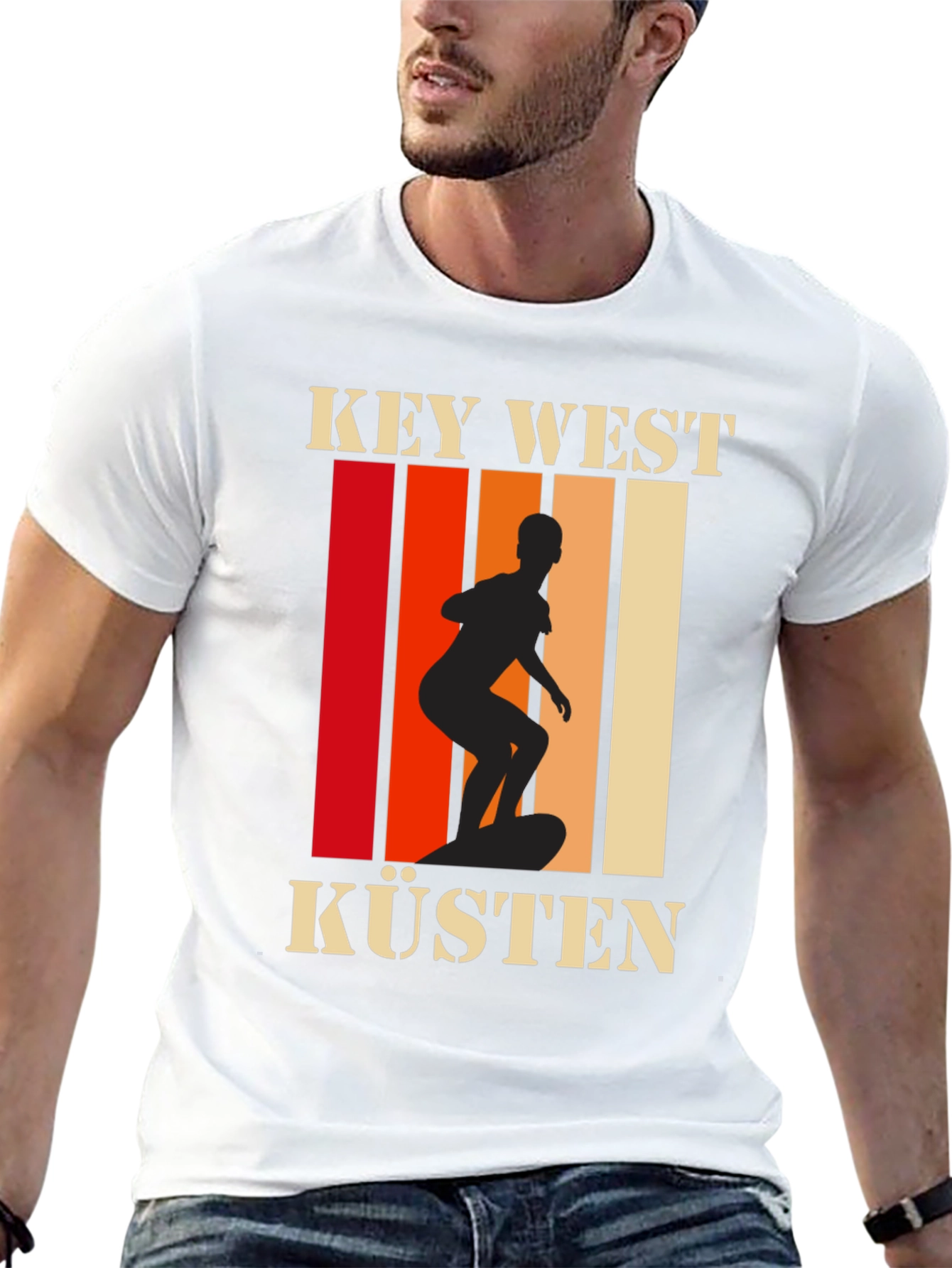 Key West Küsten Surfer Graphic Tee - Unisex