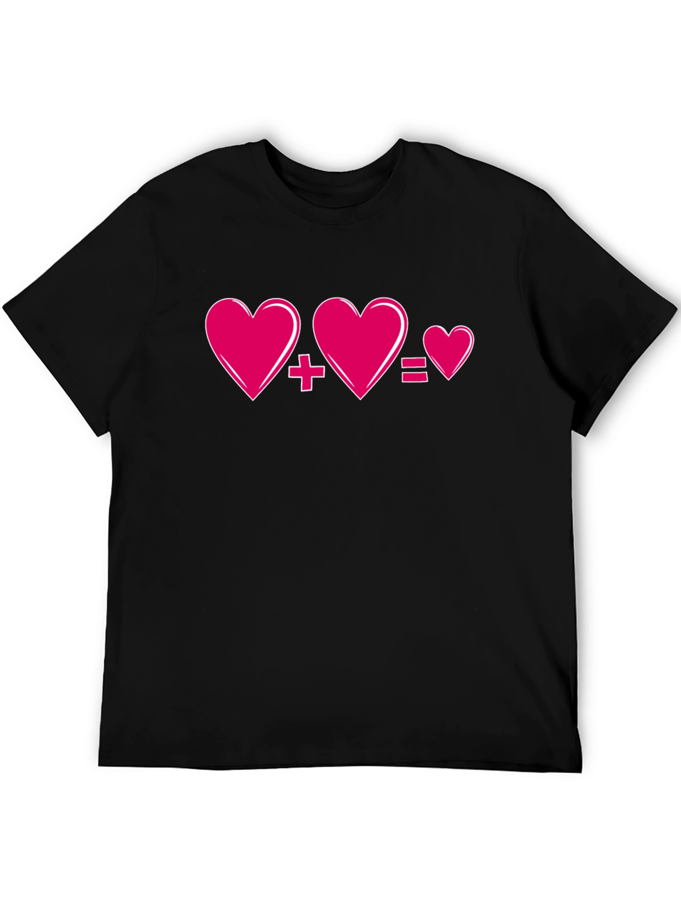 Love Equation T-Shirt - Heart Plus Heart Equals Love