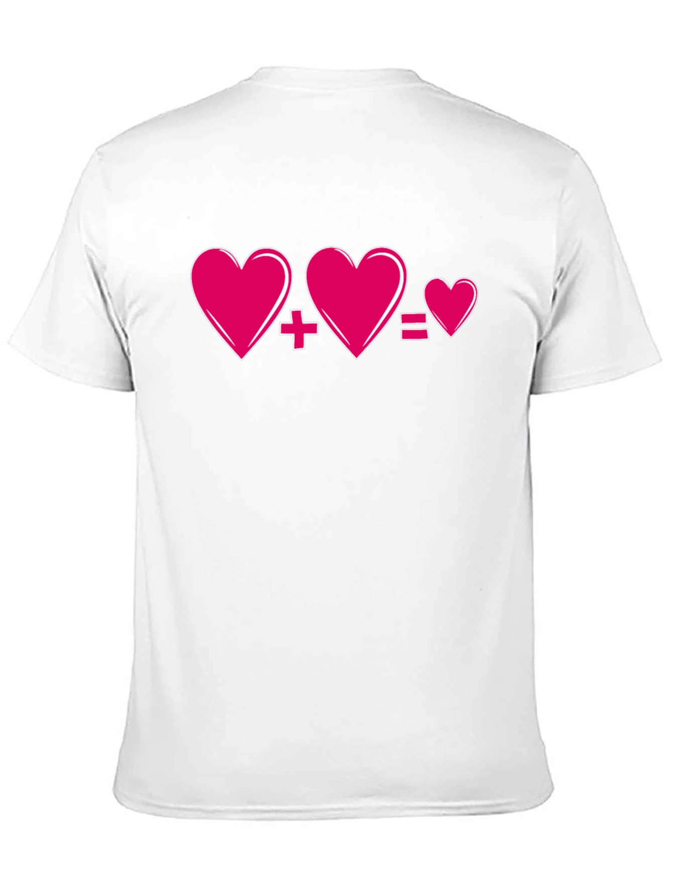 Love Equation T-Shirt - Heart Plus Heart Equals Love