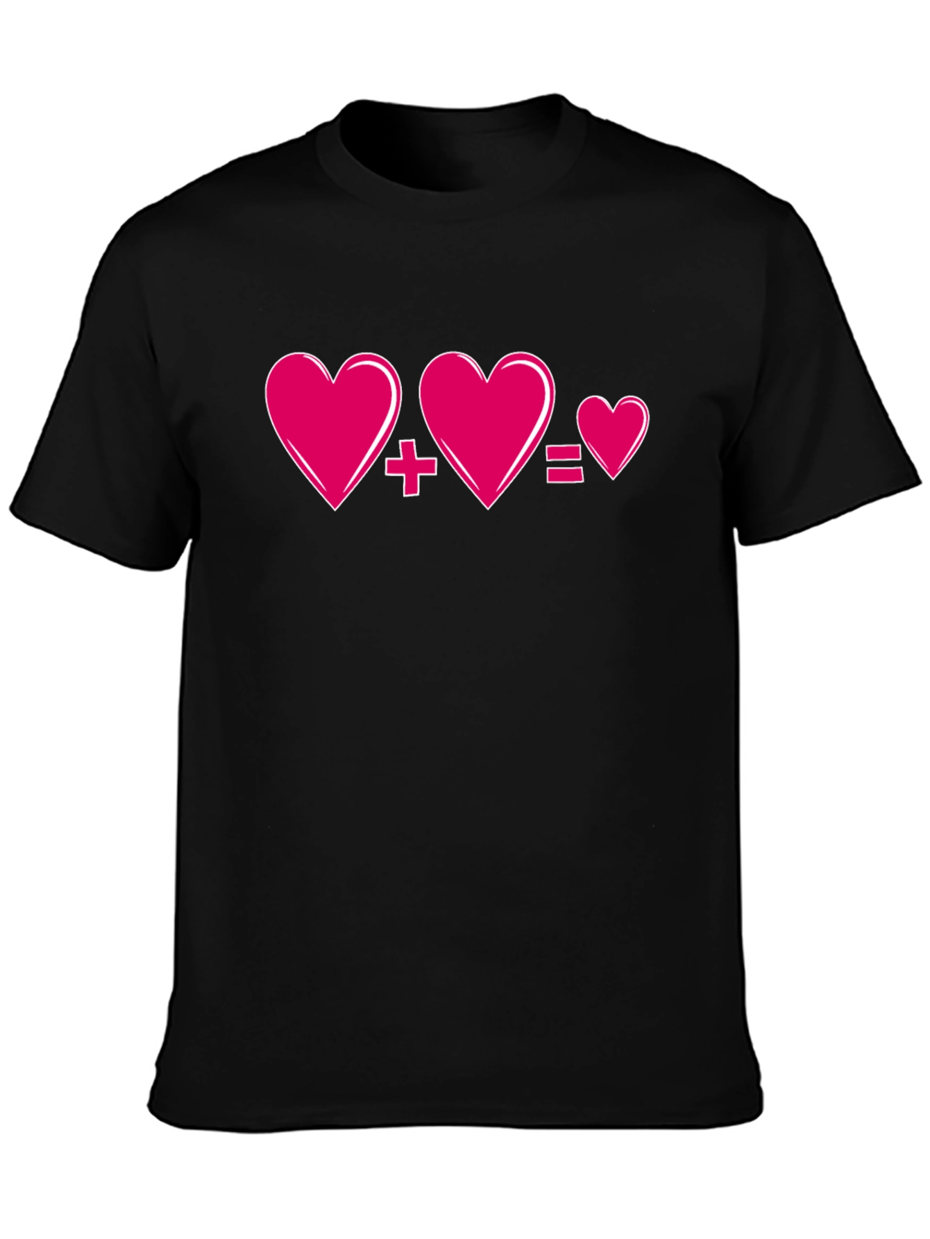Love Equation T-Shirt - Heart Plus Heart Equals Love