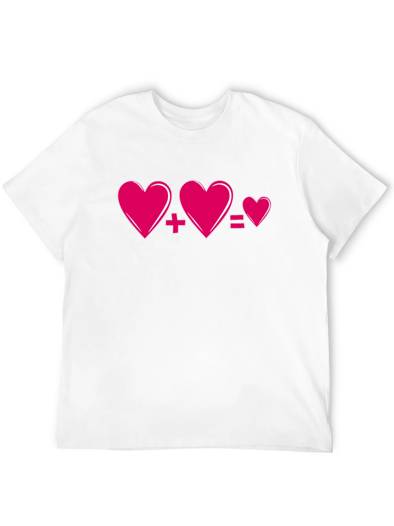 Love Equation T-Shirt - Heart Plus Heart Equals Love