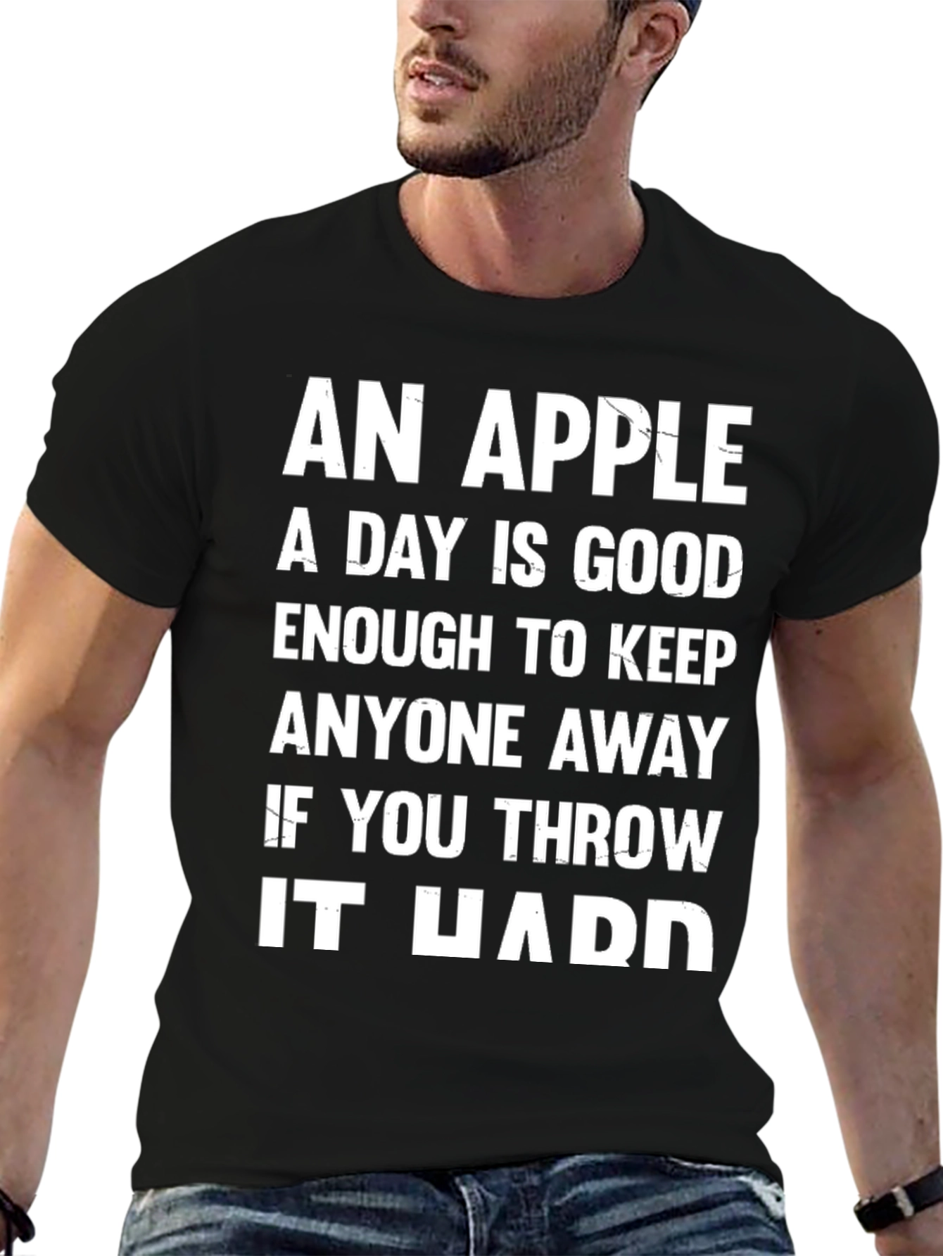 Funny Apple Throw T-Shirt