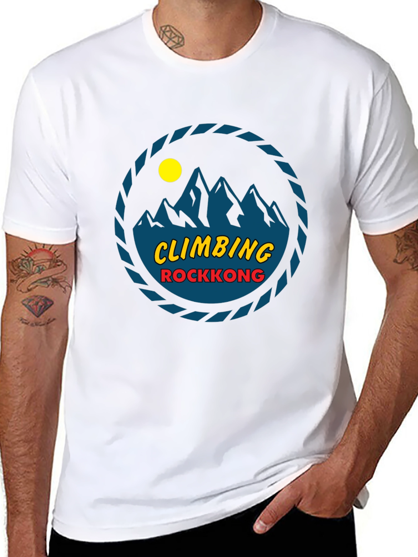 Climbing Rockkong Black Graphic Tee