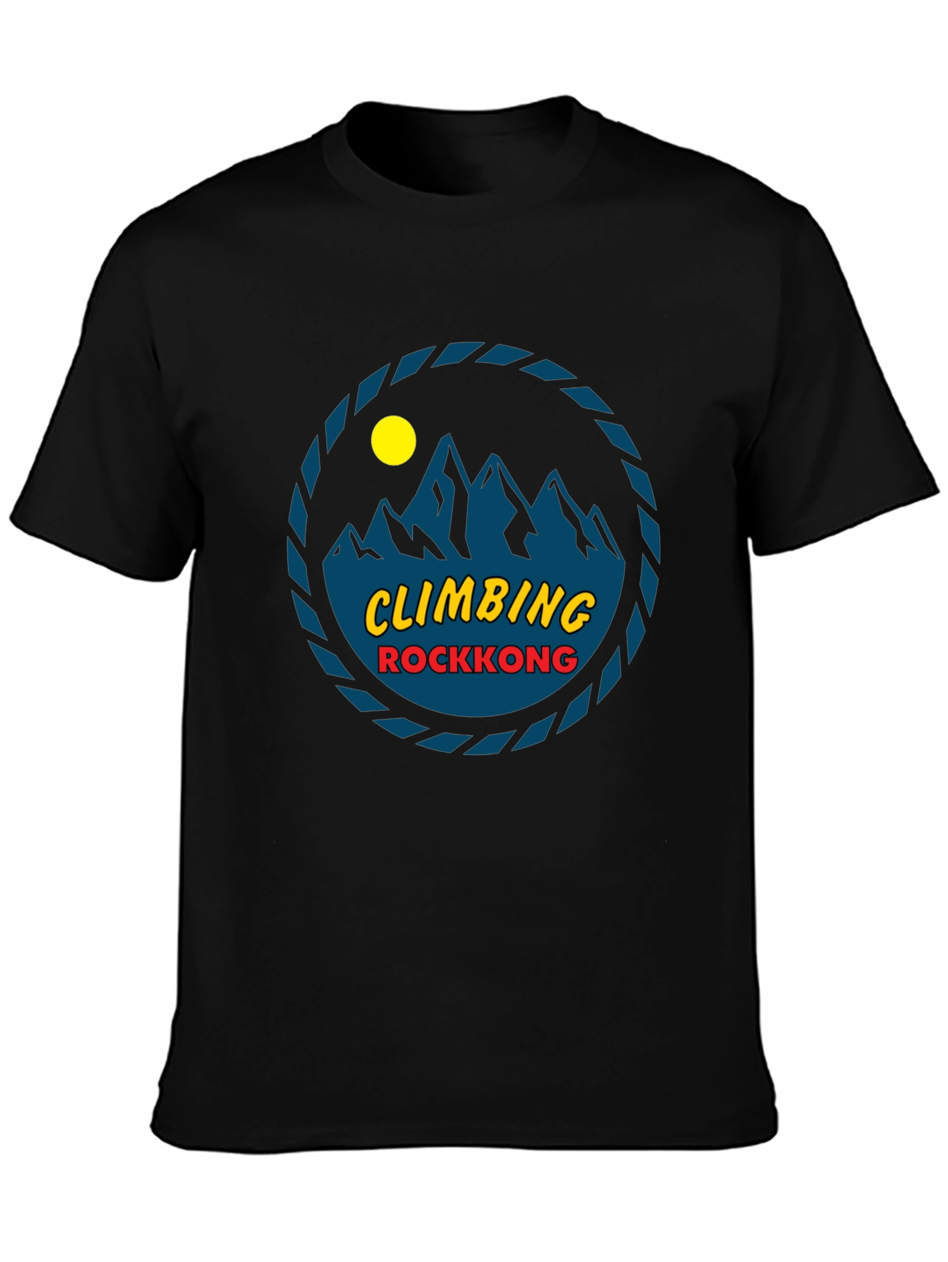 Climbing Rockkong Black Graphic Tee
