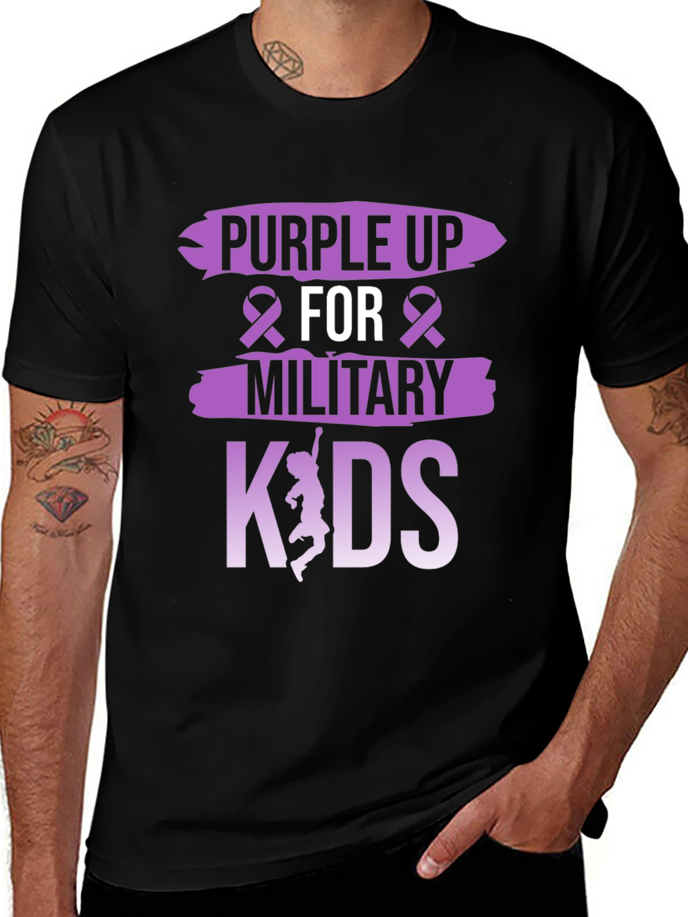 Purple Up For Military Kids T-Shirt