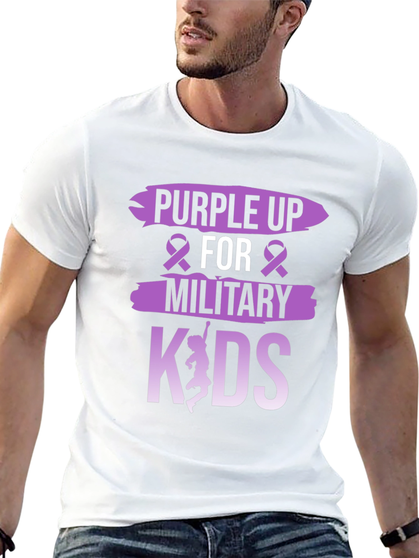 Purple Up For Military Kids T-Shirt