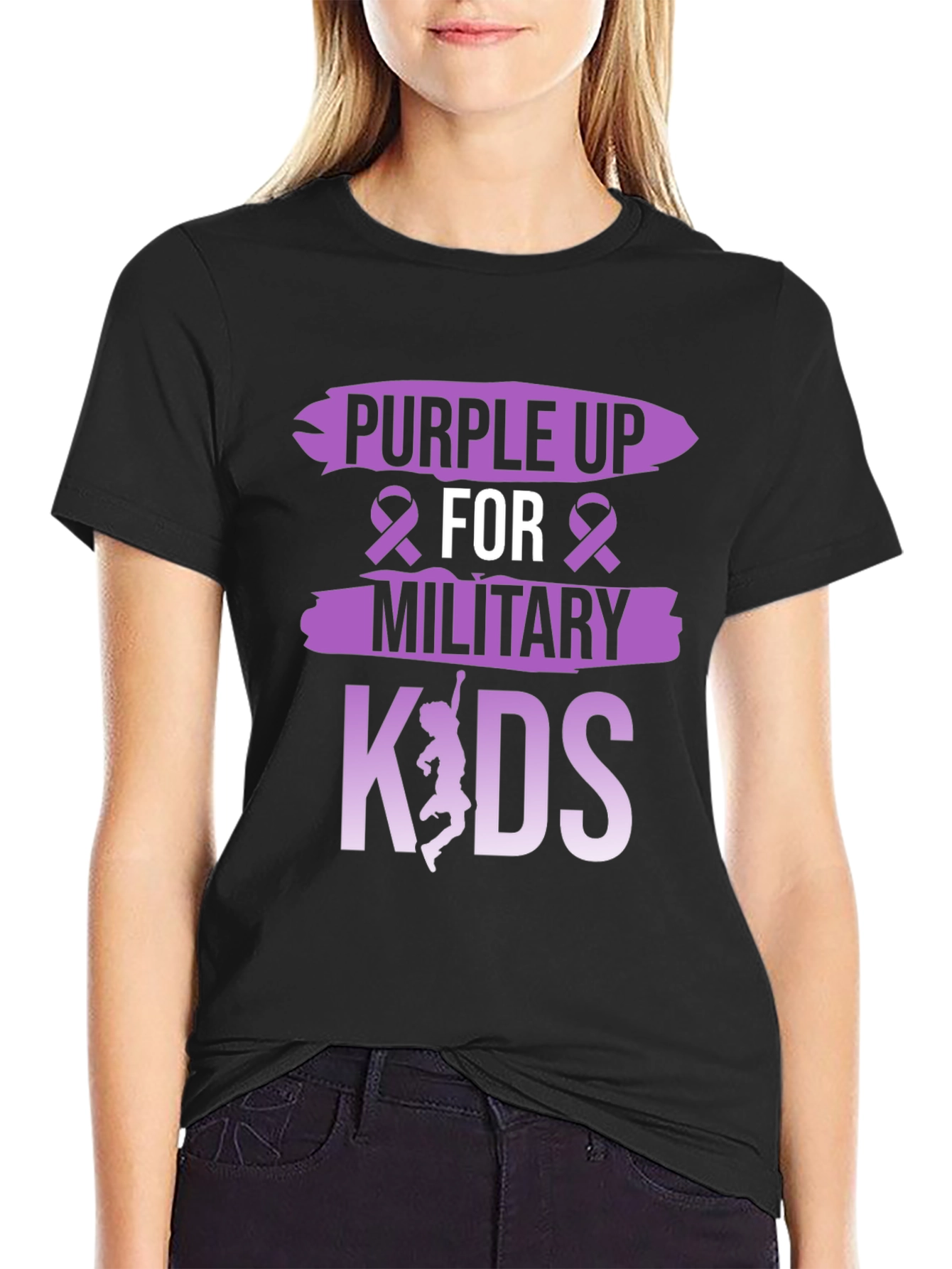 Purple Up For Military Kids T-Shirt