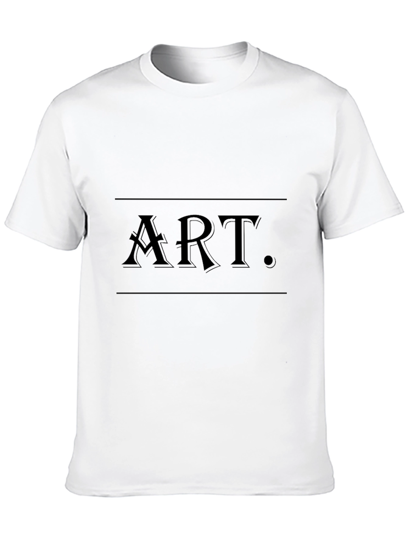 Art Graphic Black Tee - Stylish Mens Cotton T-Shirt