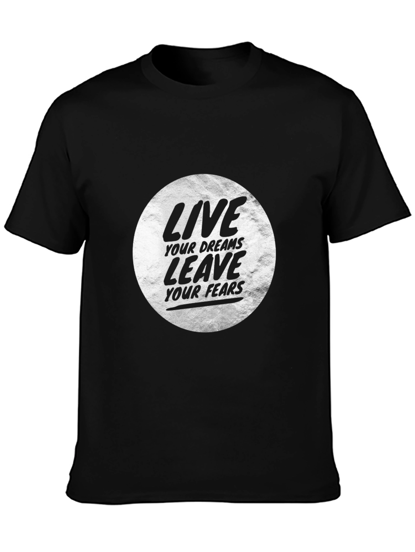 Live Your Dreams Graphic Tee - Black
