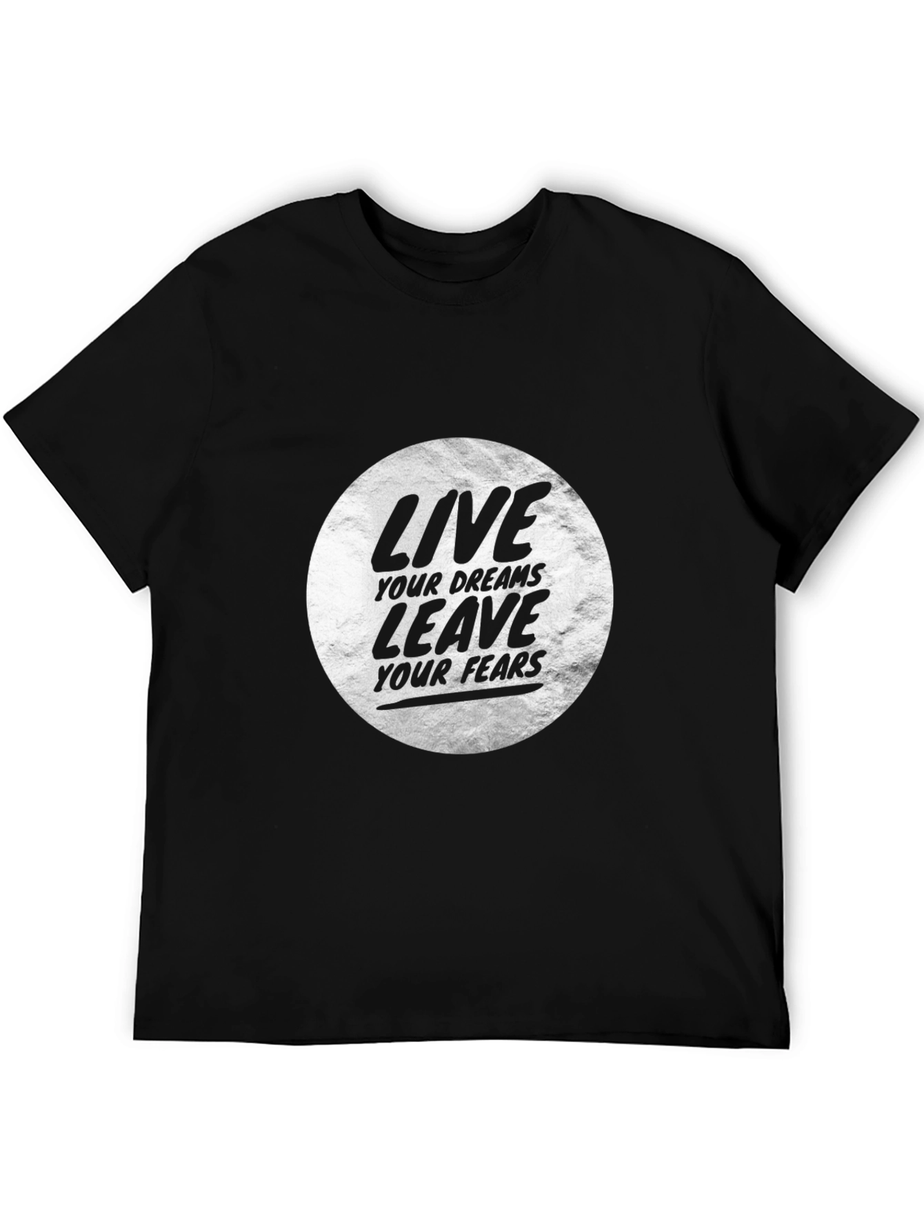 Live Your Dreams Graphic Tee - Black