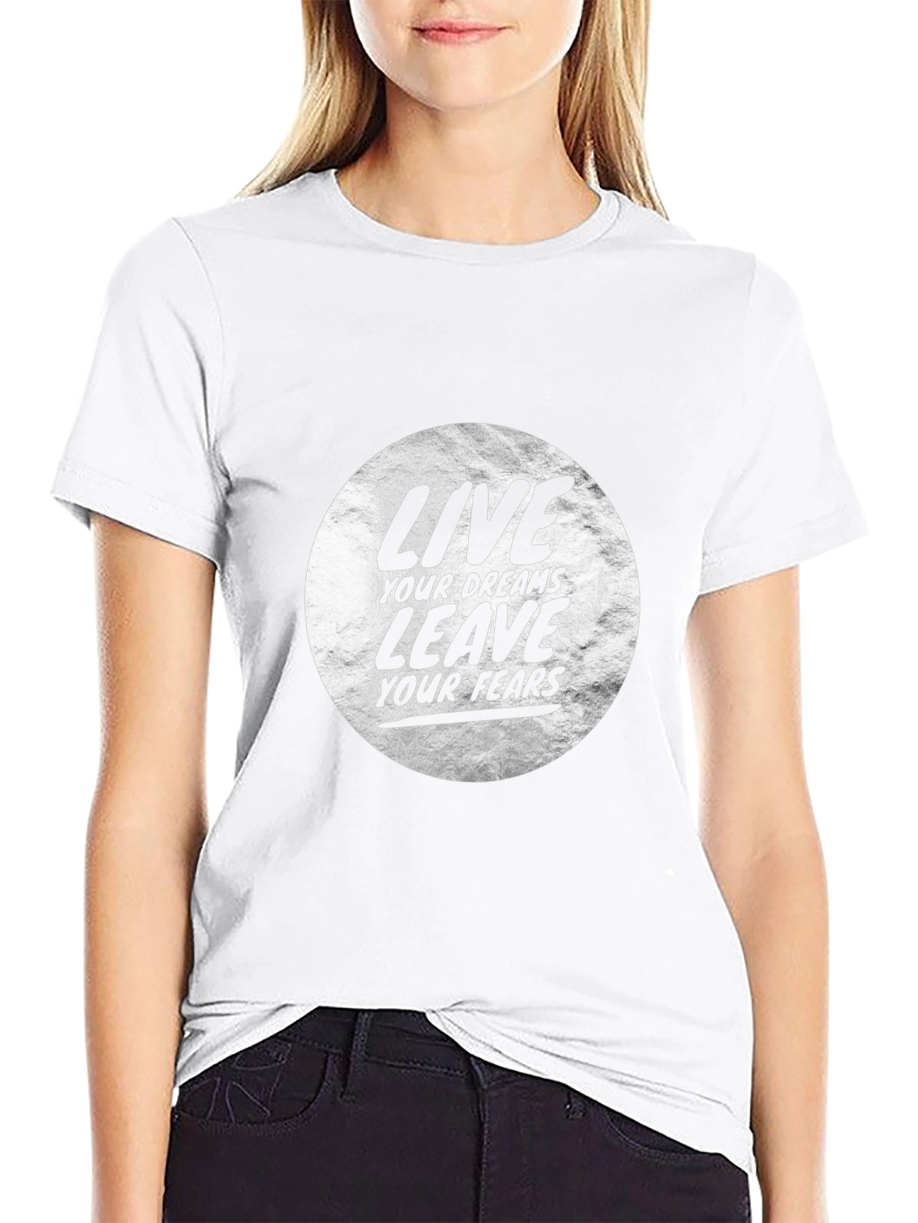 Live Your Dreams Graphic Tee - Black