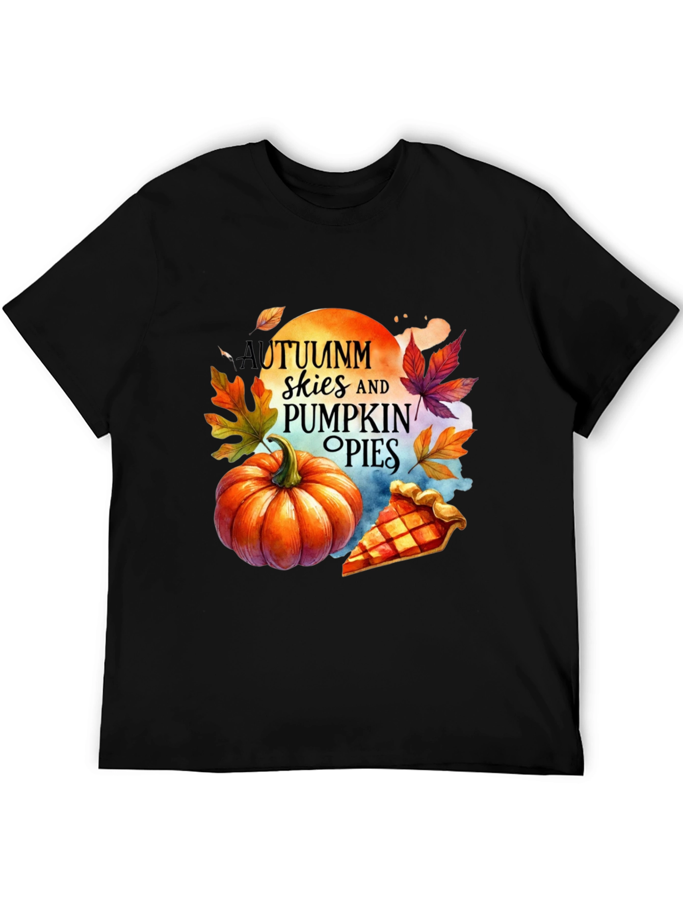 Autumn Skies Pumpkin Pies Graphic Tee