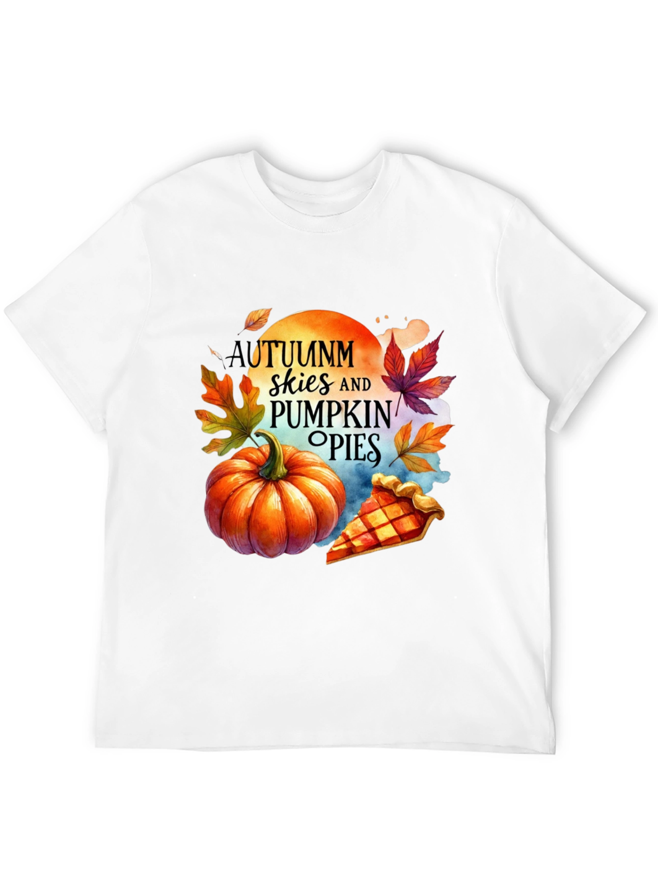 Autumn Skies Pumpkin Pies Graphic Tee