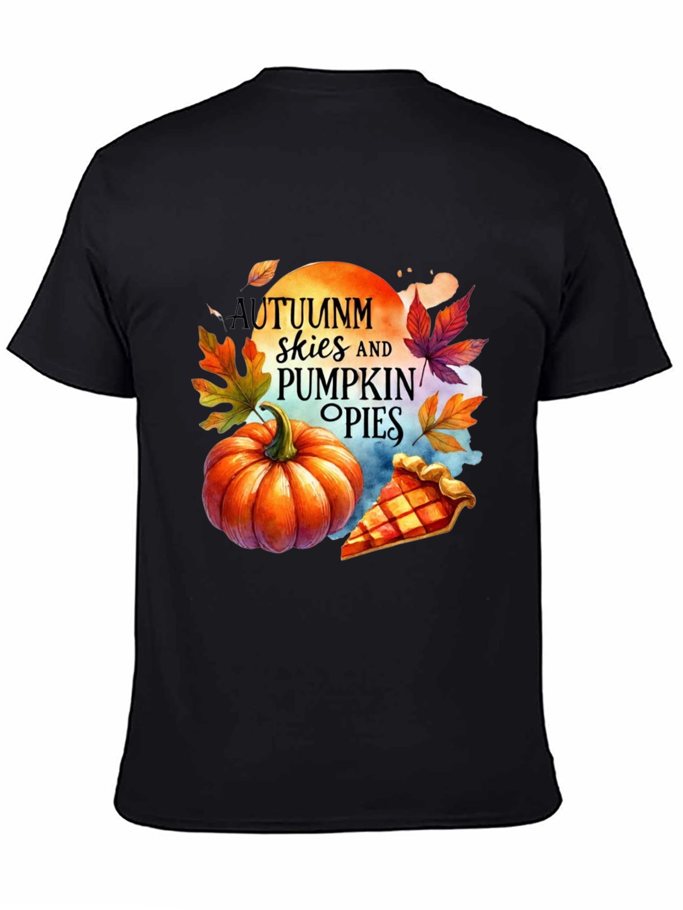 Autumn Skies Pumpkin Pies Graphic Tee