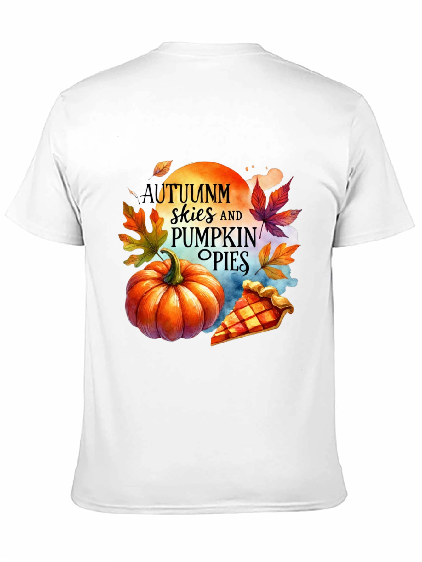 Autumn Skies Pumpkin Pies Graphic Tee